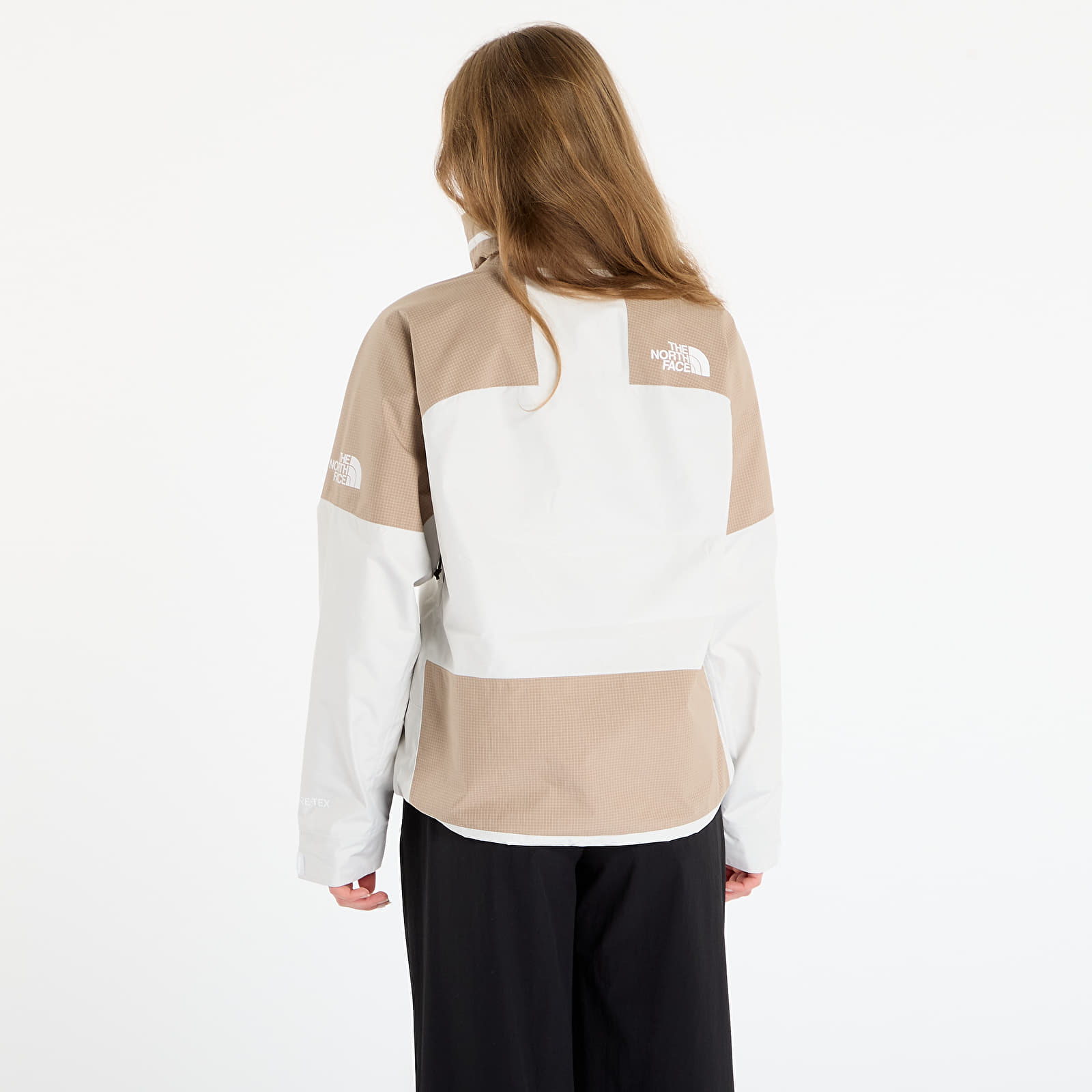 Dámske bundy The North Face W Hke Devils Thumb Gtx Jacket White Dune/ Mushroom Gre