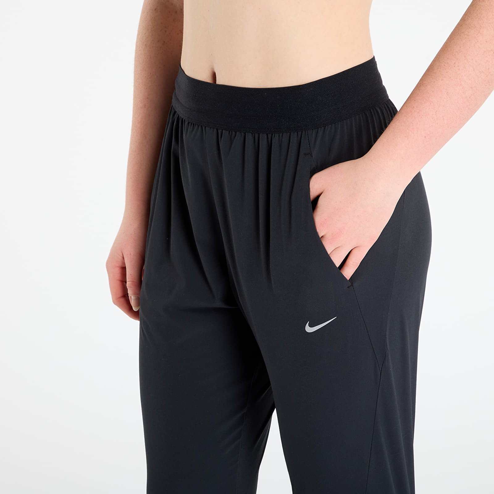 Women's Trousers Nike Swift Women's Dri-FIT Mid-Rise Running Pants Black/ Reflective Silv