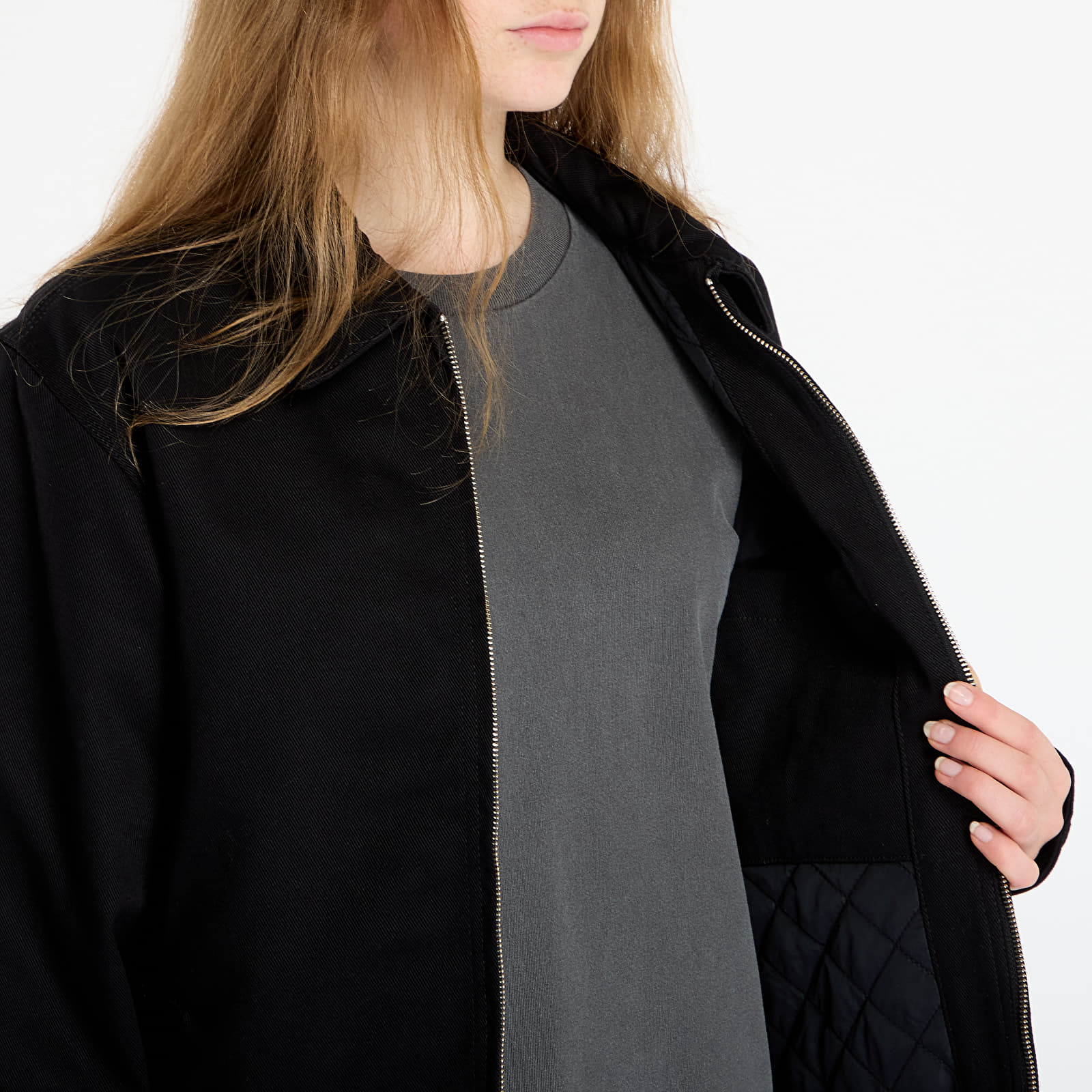 Meeste jakid Carhartt WIP Module Script Jacket UNISEX Black/ White Rigid