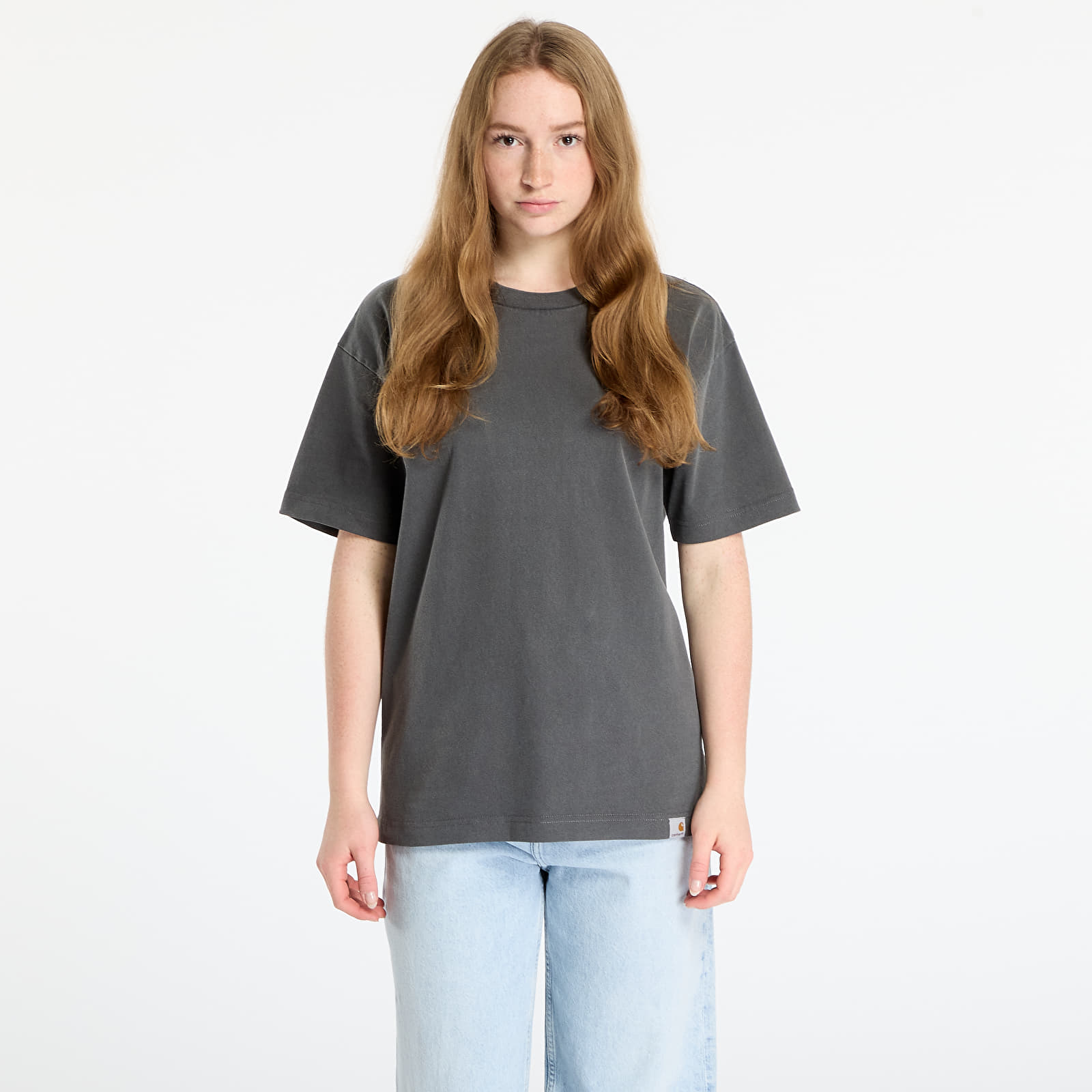 Ανδρικά μπλουζάκια Carhartt WIP S/S RGGD T-Shirt UNISEX Black Garment Dyed