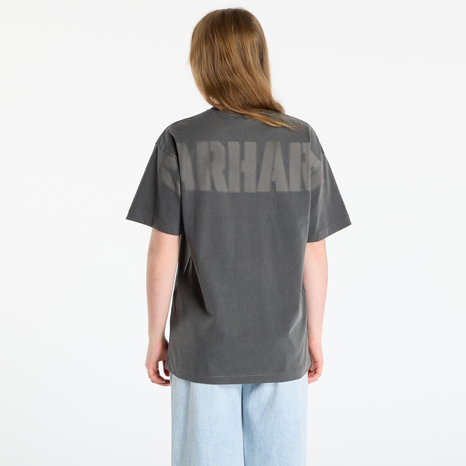Ανδρικά μπλουζάκια Carhartt WIP S/S RGGD T-Shirt UNISEX Black Garment Dyed