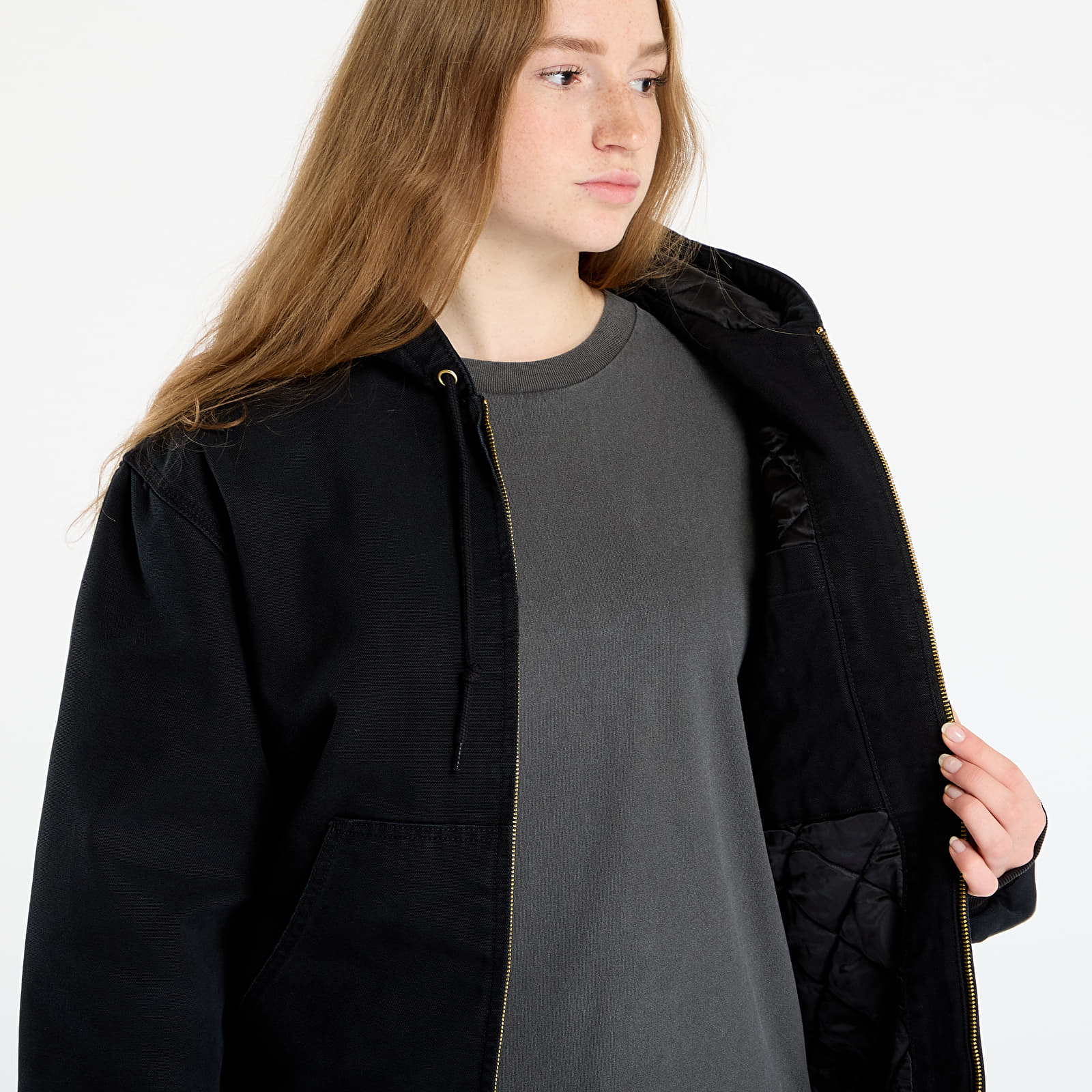 Meeste jakid Carhartt WIP OG Active Jacket UNISEX Black Stone Canvas