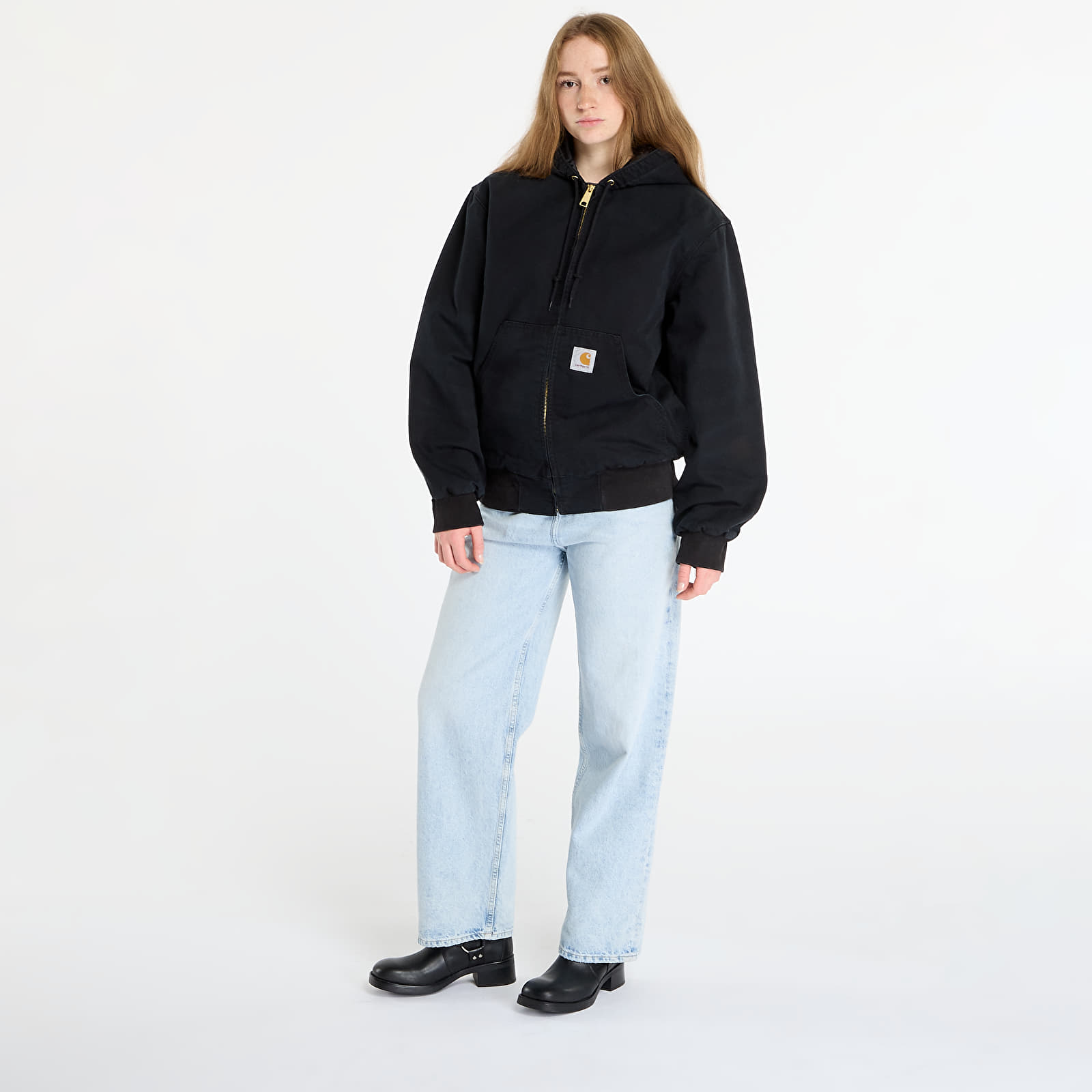 Meeste jakid Carhartt WIP OG Active Jacket UNISEX Black Stone Canvas