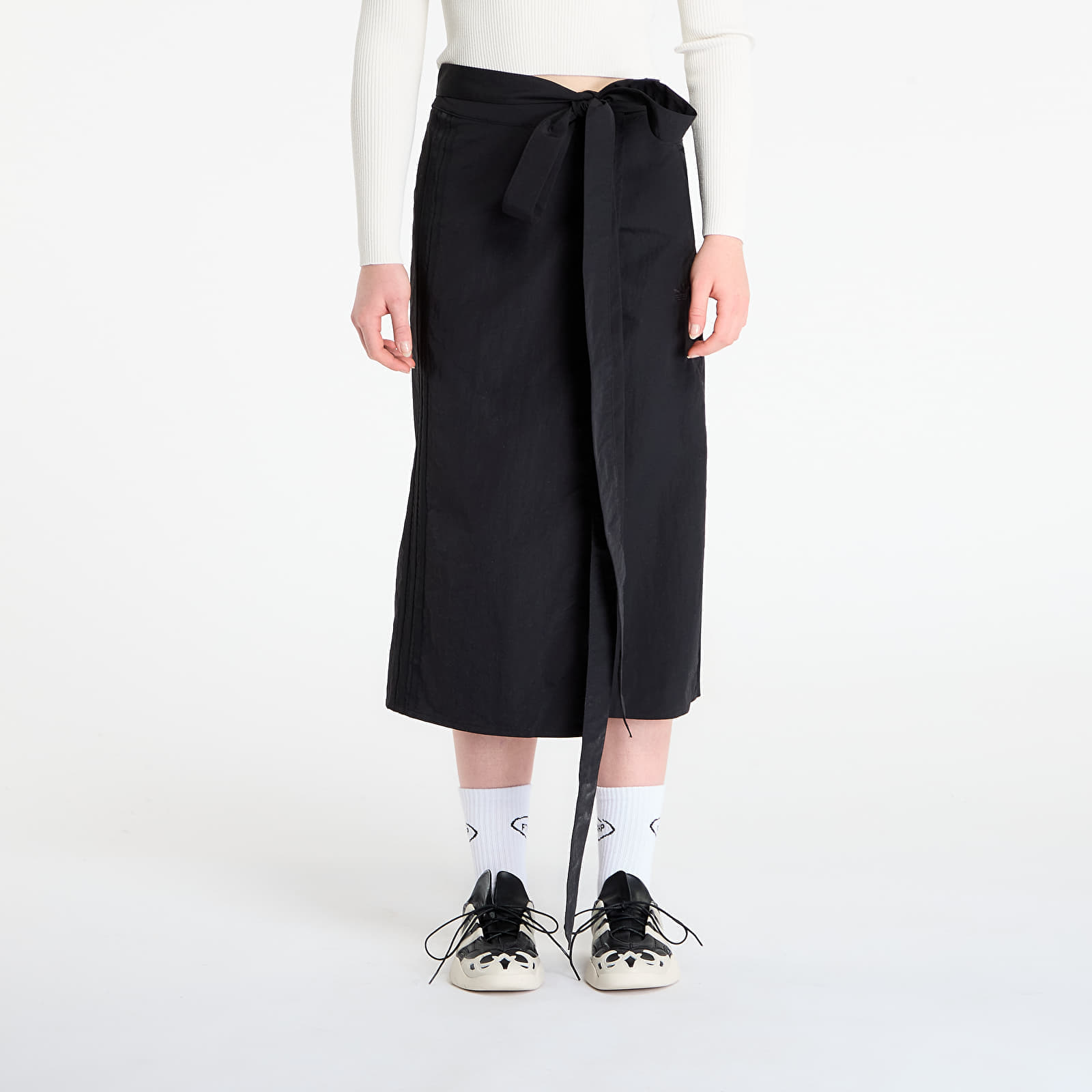 Rok adidas Off-Placed 3-Stripes Maxi Skirt Black 8