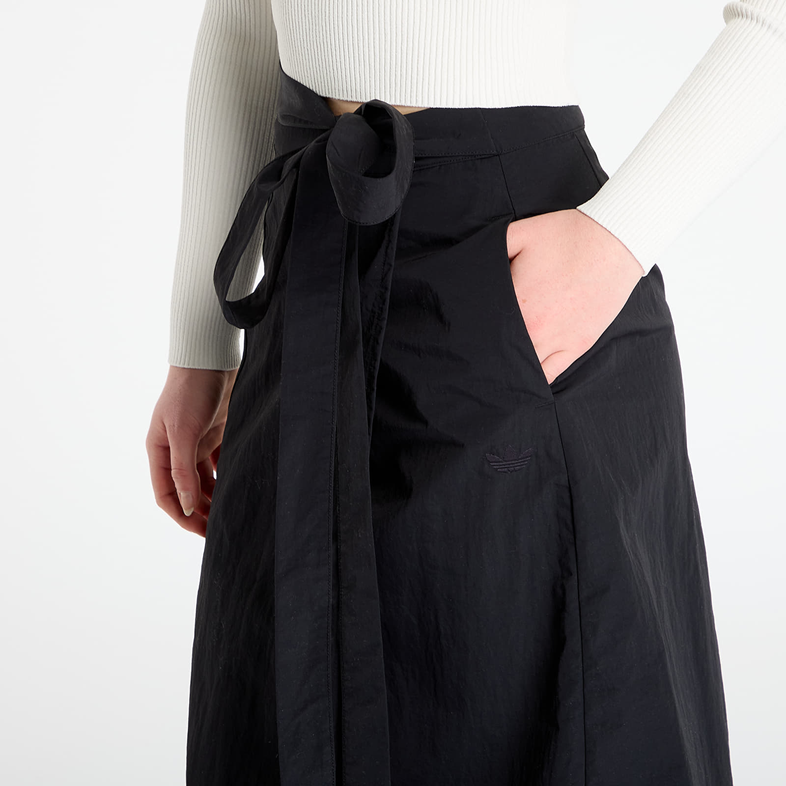 Rokken voor vrouwen adidas Off-Placed 3-Stripes Maxi Skirt Black