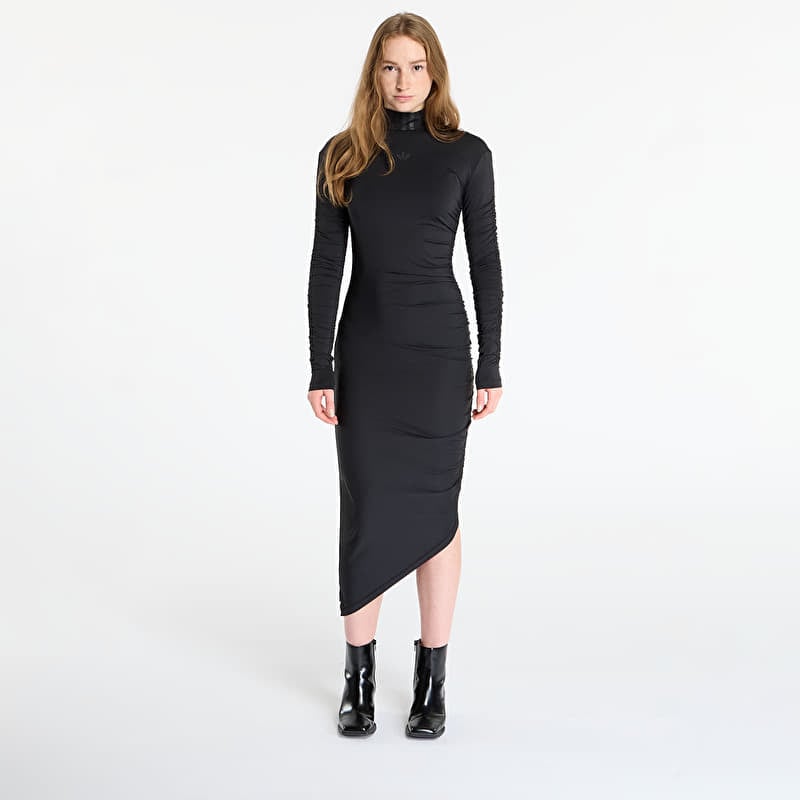 Apģērbs adidas Ruched Maxi Dress Black