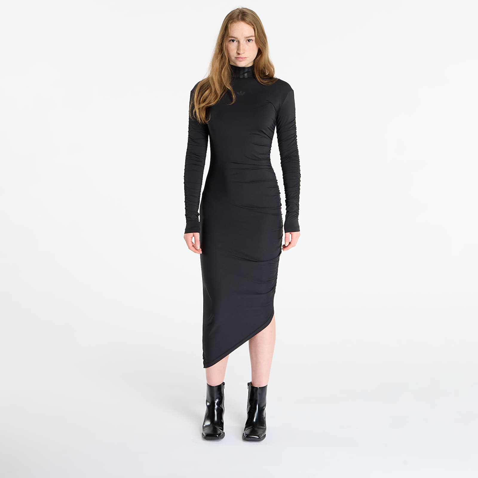 Women's dresses adidas Ruched Maxi Dress Black
