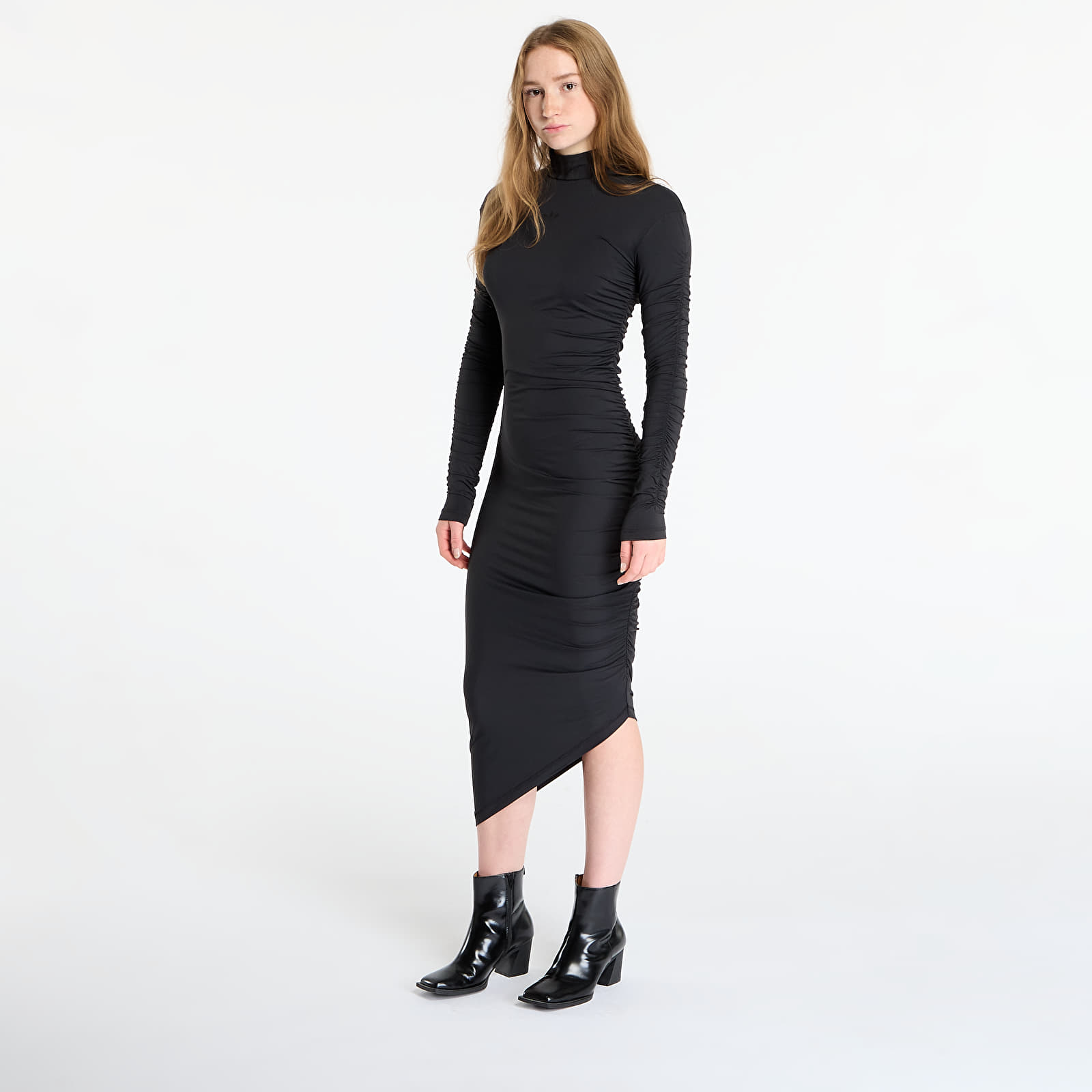 Women's dresses adidas Ruched Maxi Dress Black