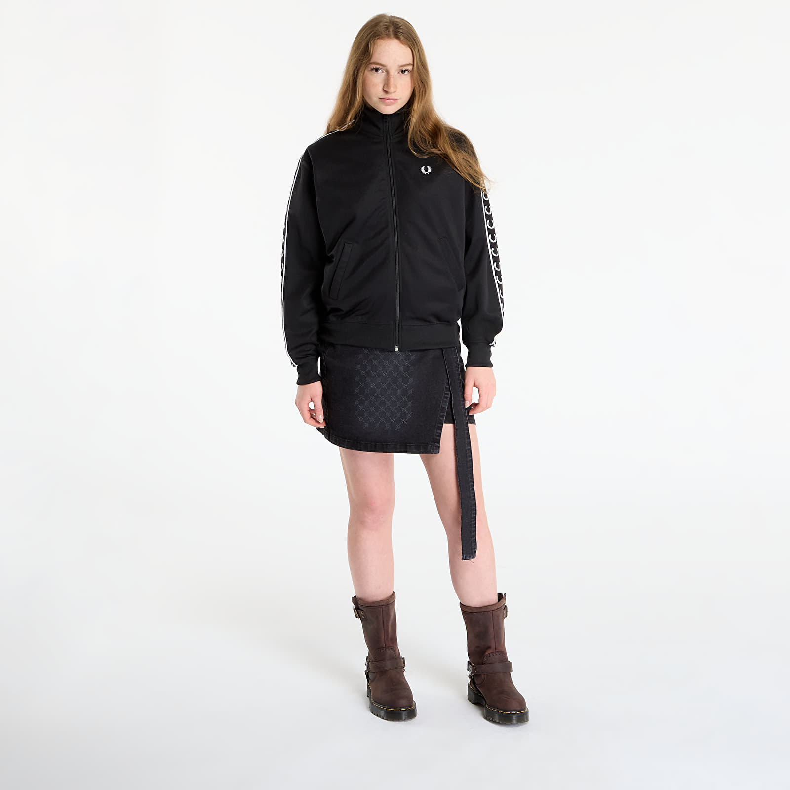 Дамски якета FRED PERRY Taped Track Jacket Black