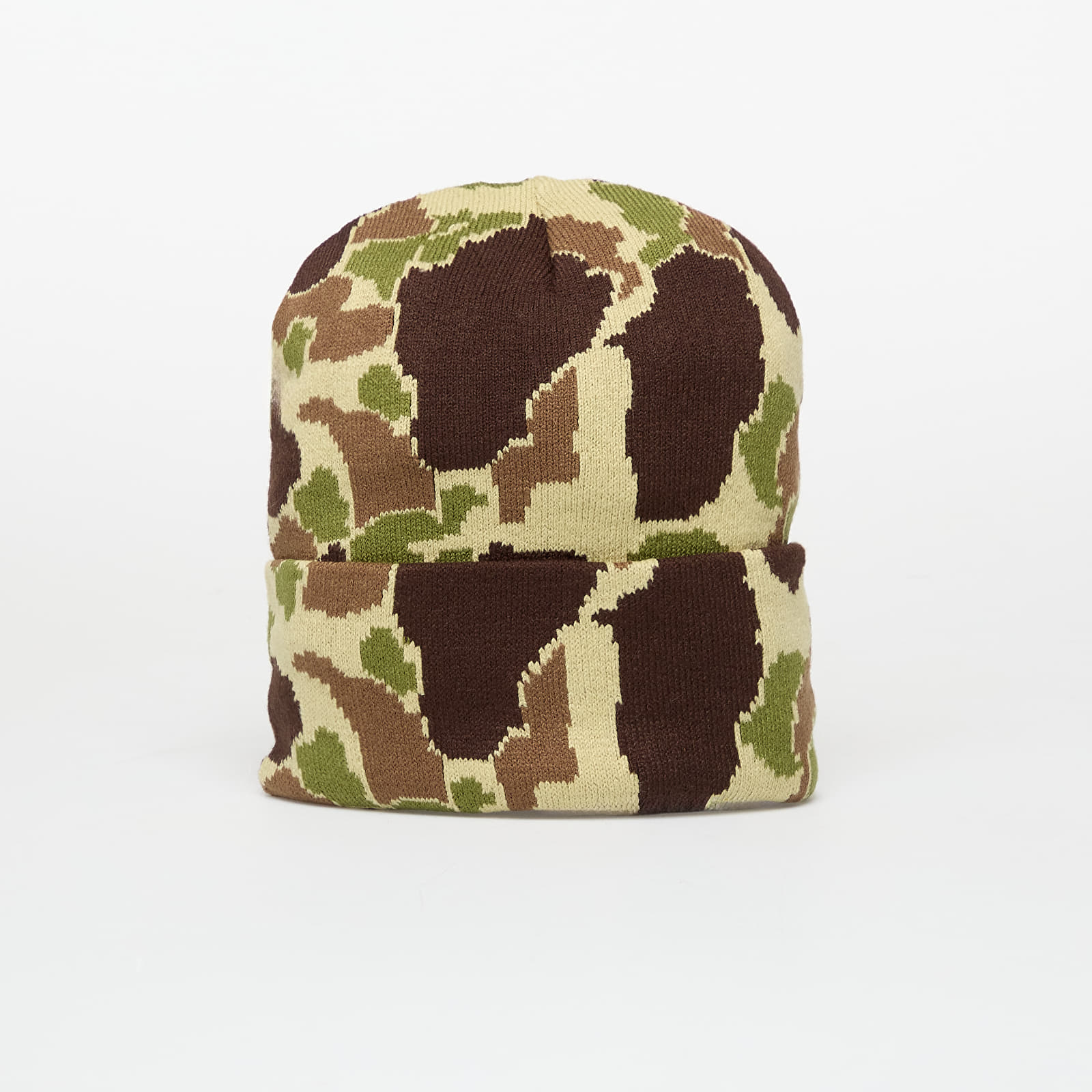 Férfi kalapok Carhartt WIP Camo Duck Beanie Camo Duck Jacquard/ Green