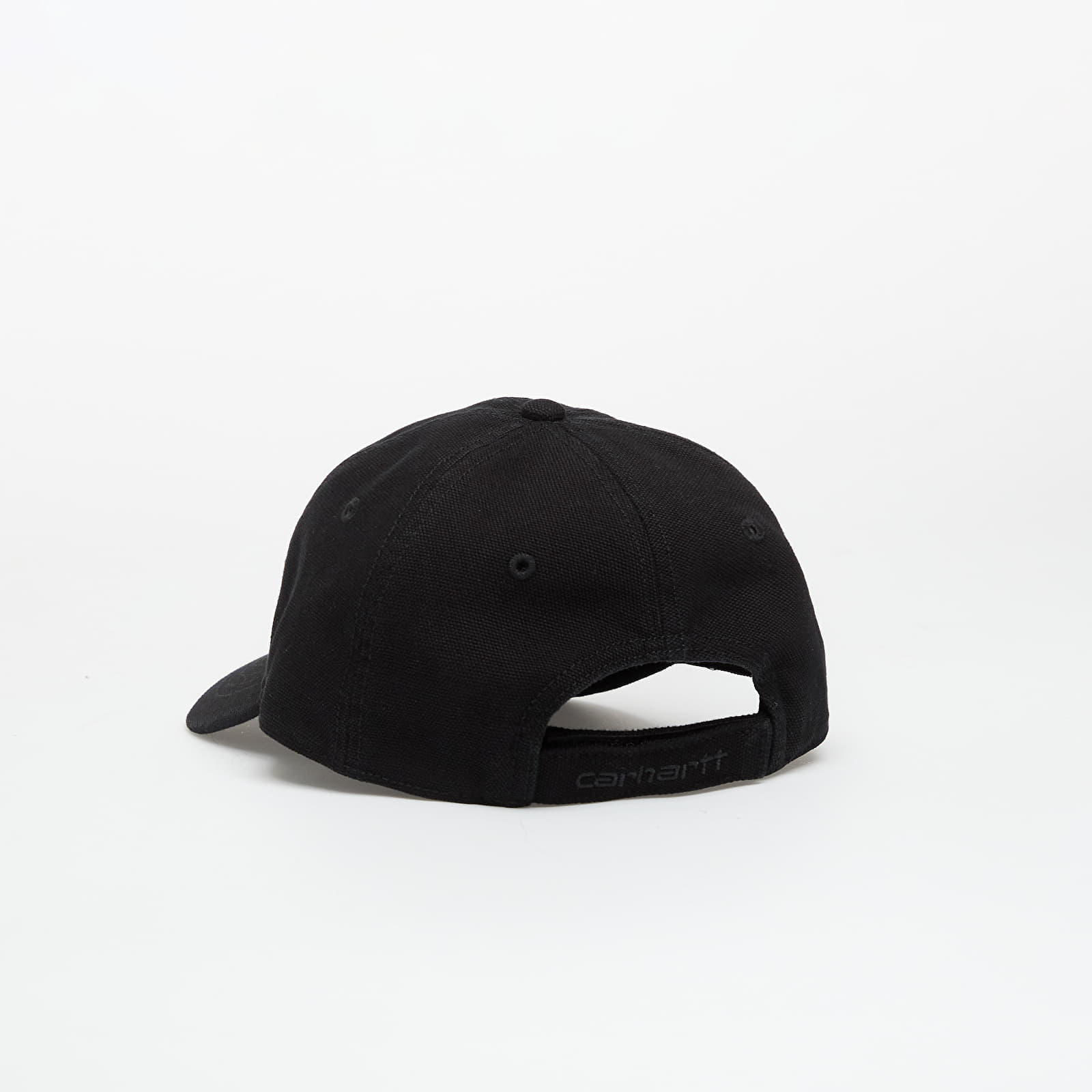 Férfi sapkák Carhartt WIP Selby Canvas Cap Black Stone Washed