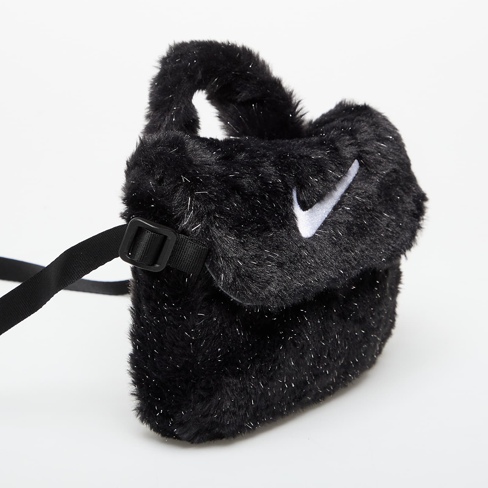 Umhängetaschen für Männer Nike Big Kids' Faux Fur Crossbody Bag (1L) Black/ Cool Grey/ White