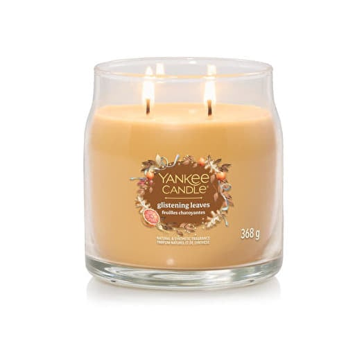 Yankee Candle Signature Medium Jar 2 Wicks Glistening Leaves