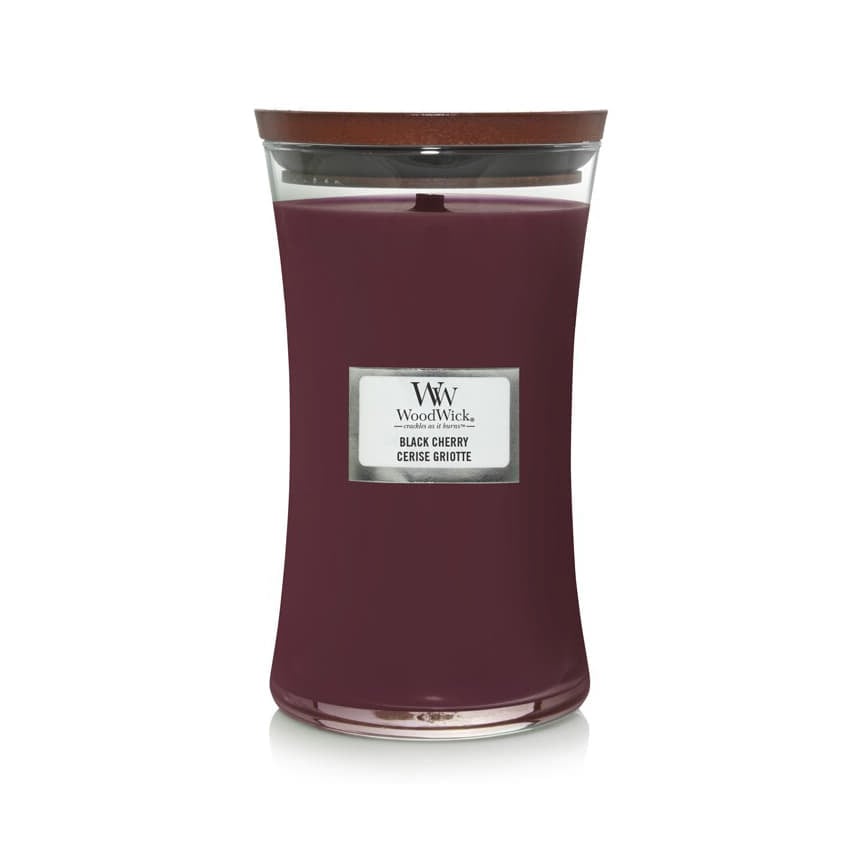 andere Accessoires Woodwick Large Hourglass Candle Black Cherry