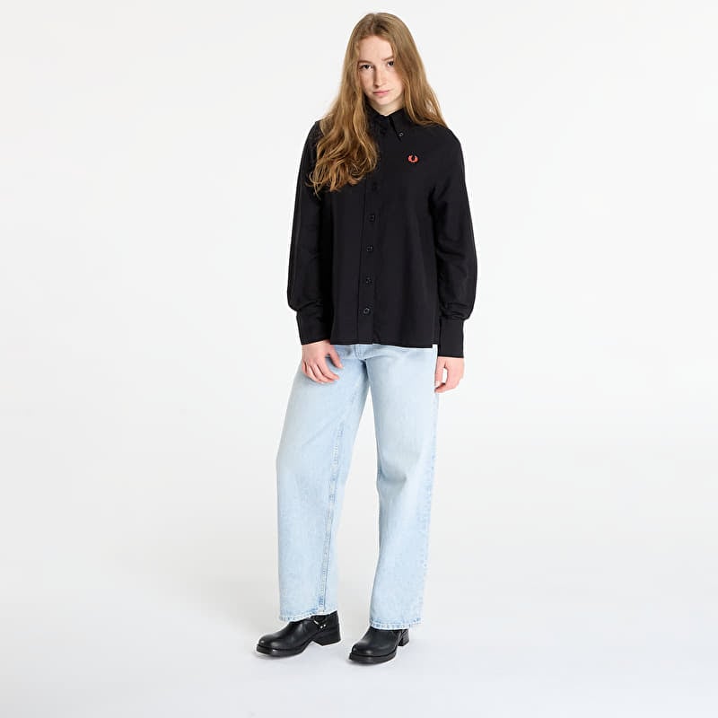 Särk FRED PERRY Button Down Shirt Black