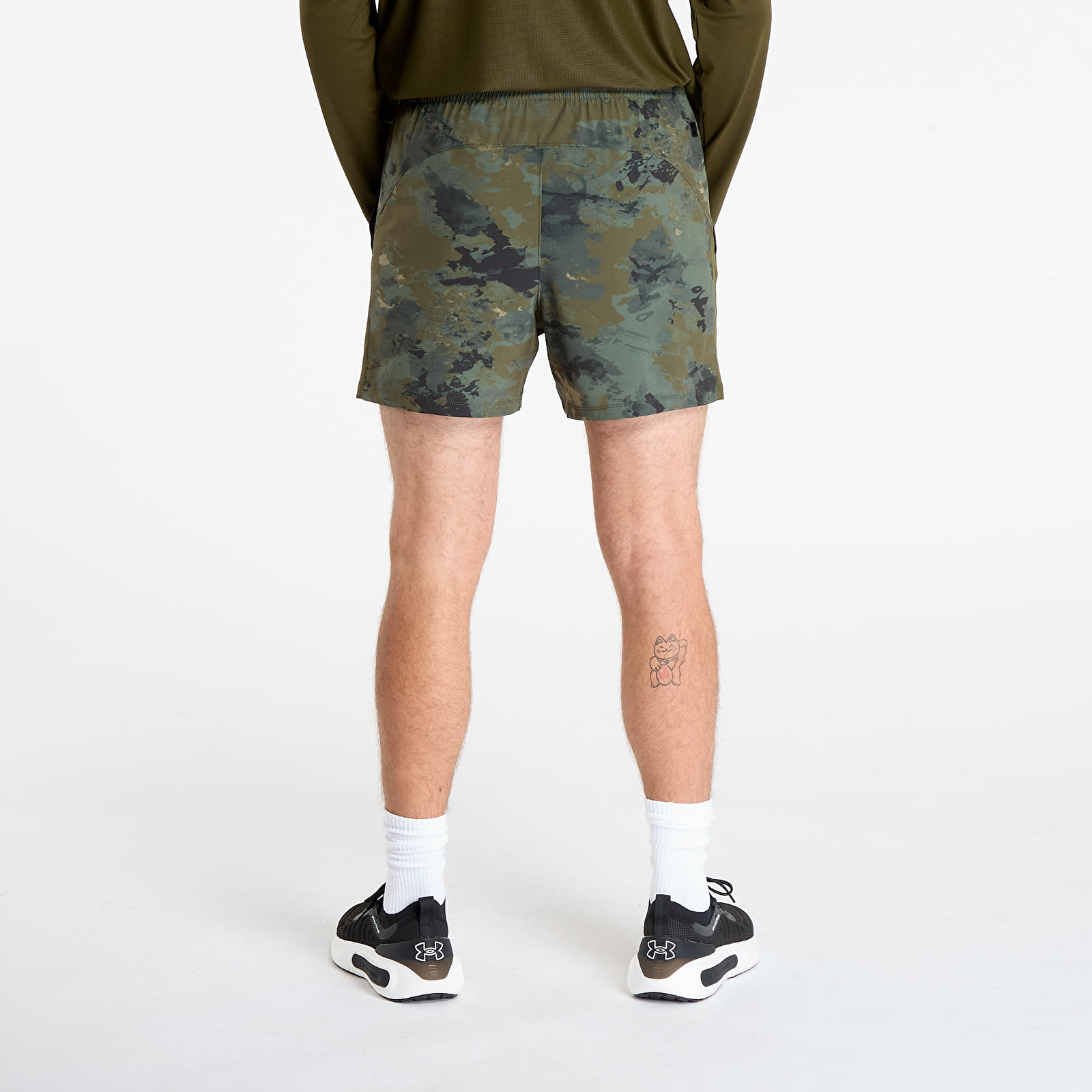 Shorts til mænd Under Armour Project Rock Ultimate Short Green Camo