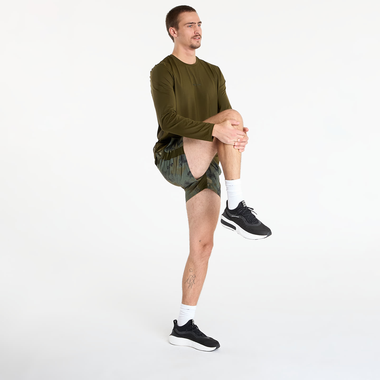 Shorts til mænd Under Armour Project Rock Ultimate Short Green Camo