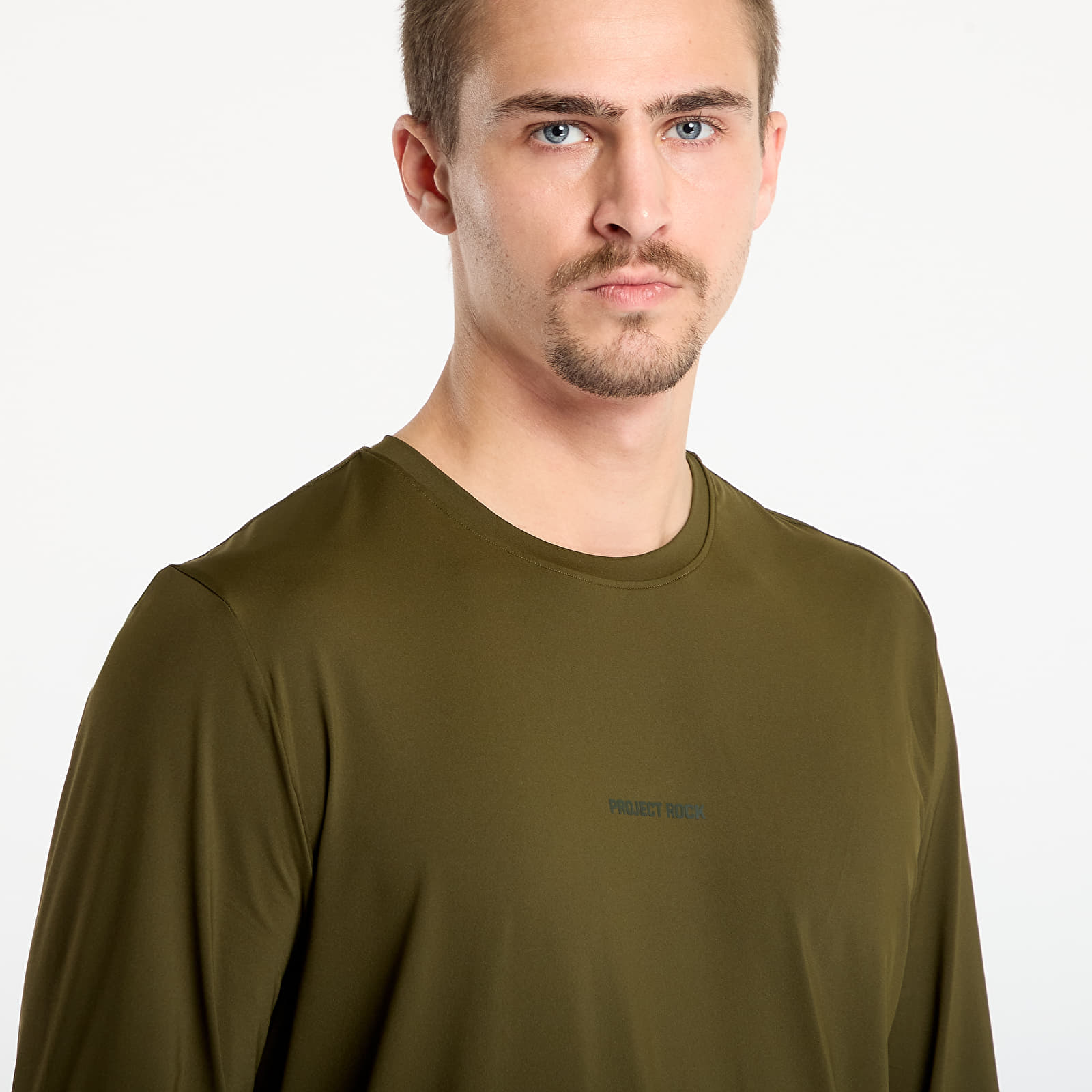 T-shirts til mænd Under Armour Project Rock Iso Chill LS Green