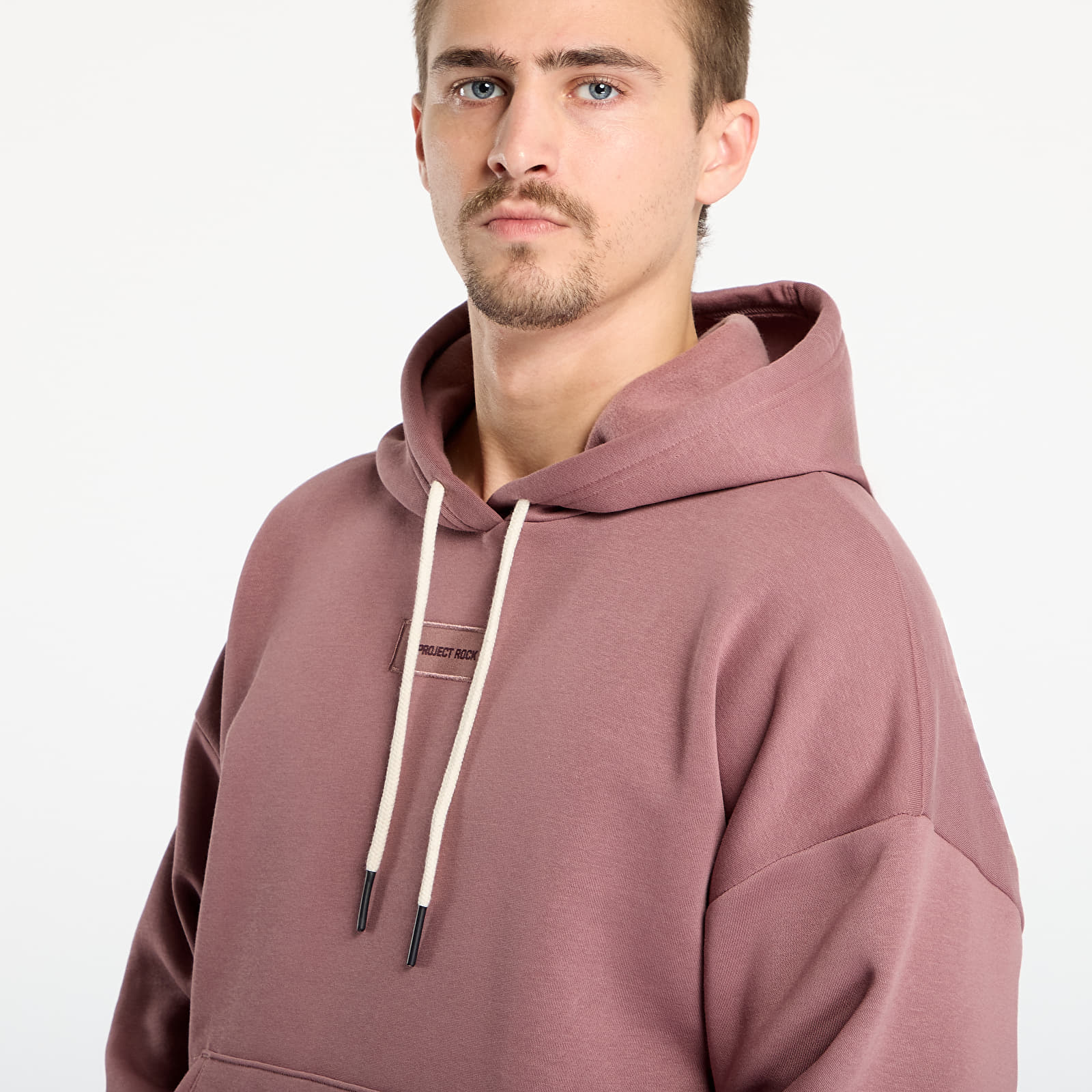 Férfi kapucnis pulcsik Under Armour Project Rock Icon Hoodie Maroon
