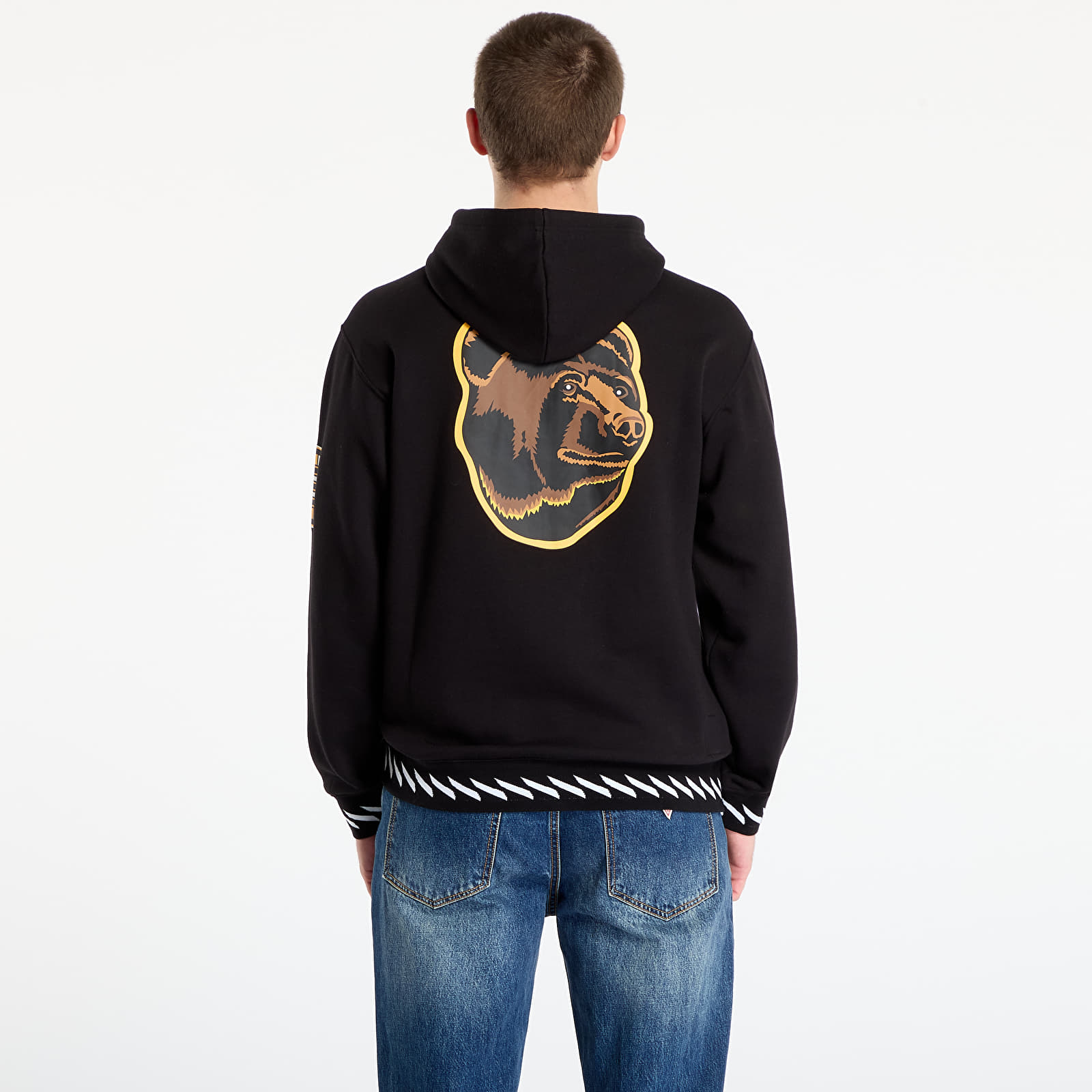 Mikiny Mitchell & Ness NHL Playmaker Fleece Hoodie Vintage Logo Ducks Black