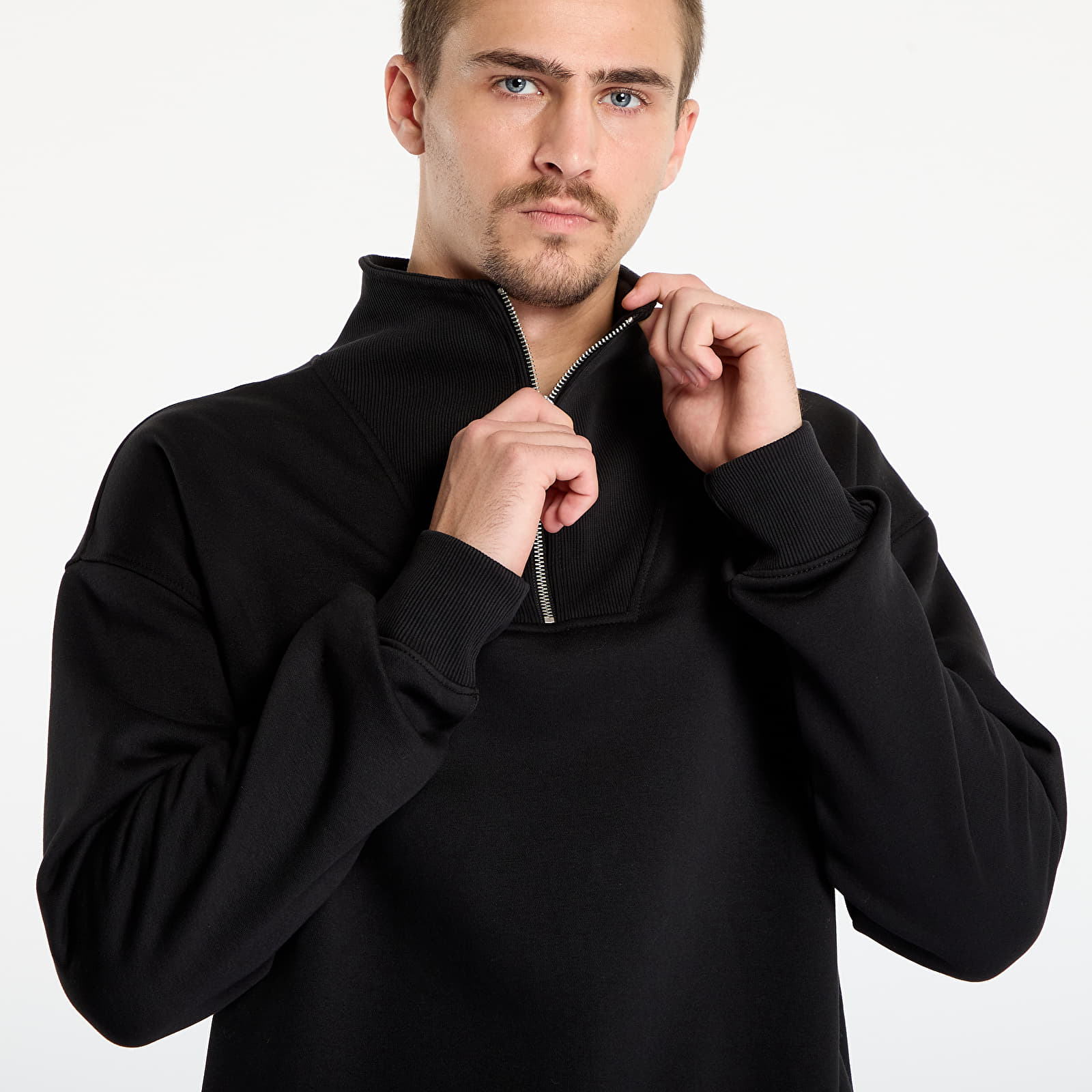Hoodies and sweatshirts  Urban Classics Cut&Sew Troyer Black