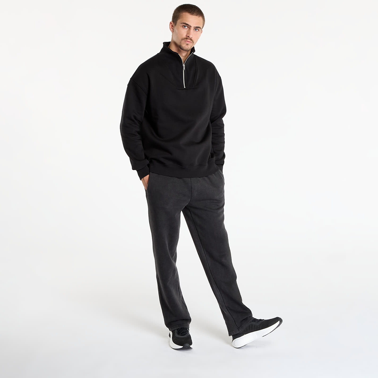 Hoodies and sweatshirts  Urban Classics Cut&Sew Troyer Black