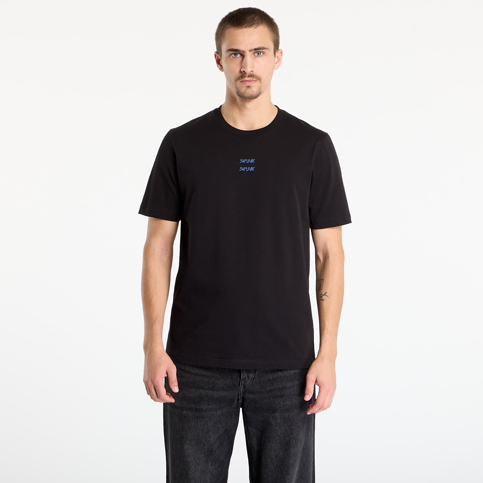 Тениска Samsøe Samsøe Sacards T-Shirt Black Cards M