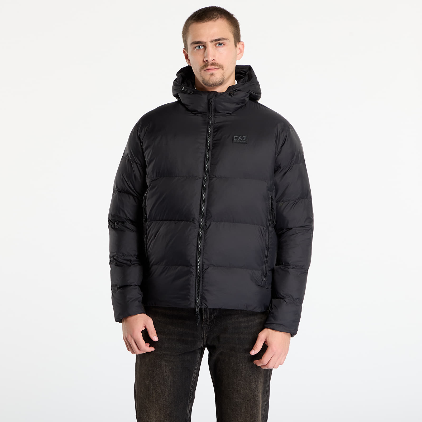 Jachetă EA7 Emporio Armani Mountain M Polar Jacket Big Logo Black XL