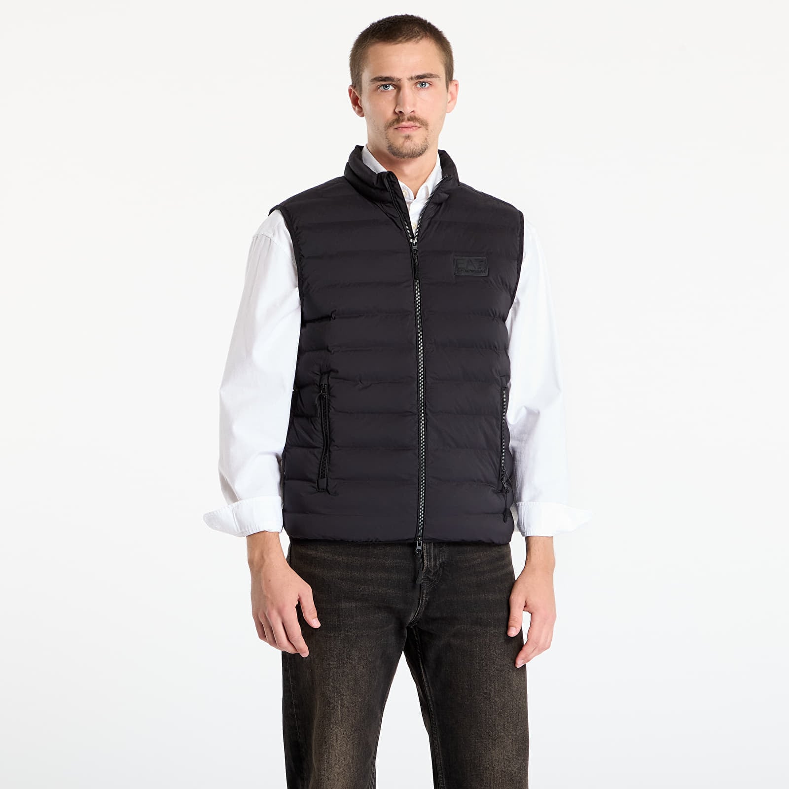 Vestă EA7 Emporio Armani Mountain M Eco Down Medium Vest Black L