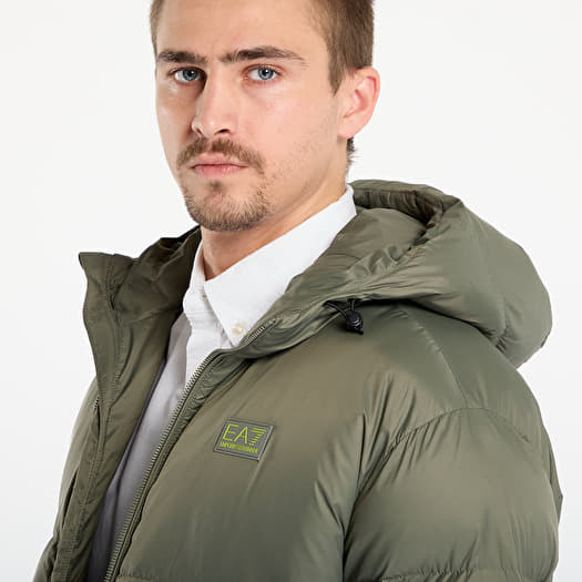 EA7 Emporio Armani Mountain M Polar Jacket Big Logo Mulled Basil