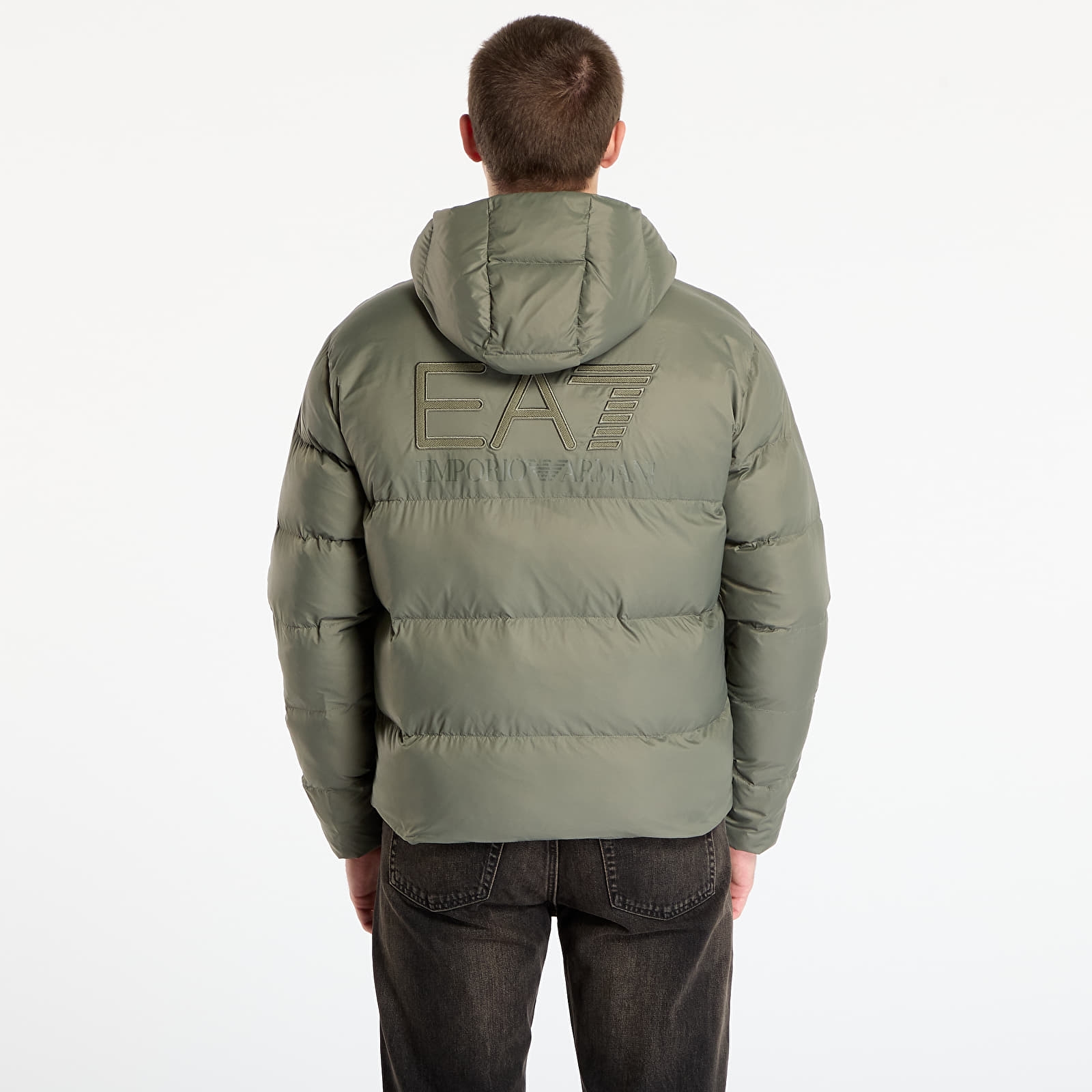 Jassen EA7 Emporio Armani Mountain M Polar Jacket Big Logo Mulled Basil