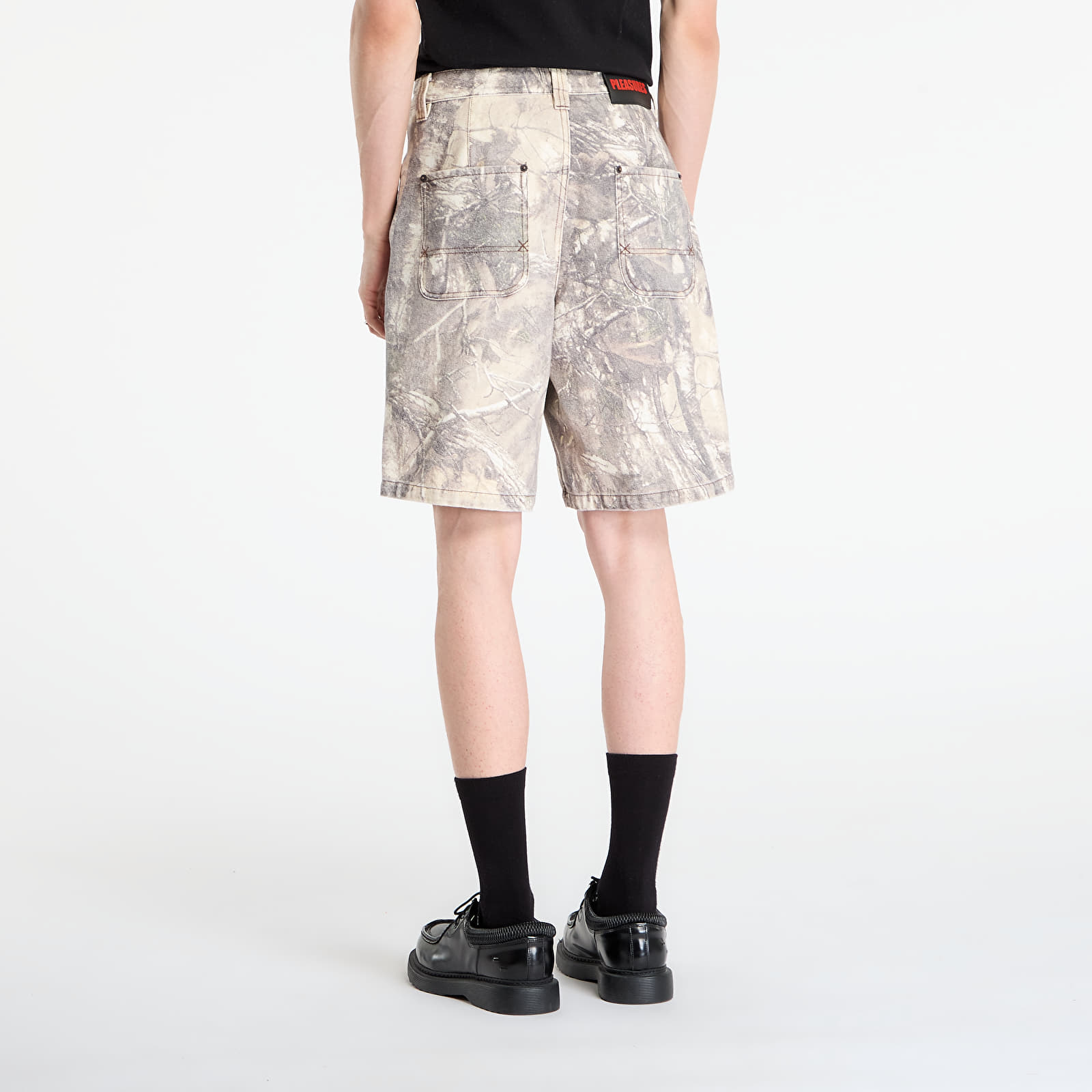 Мъжки къси панталони PLEASURES Hunt Canvas Jorts Sand Camo