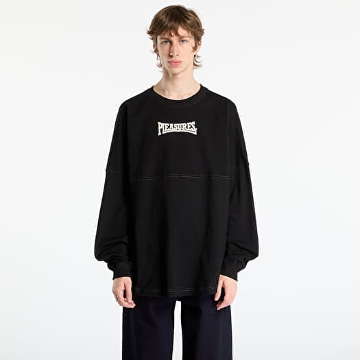 PLEASURES Bulldog Heavyweight Long Sleeve Black