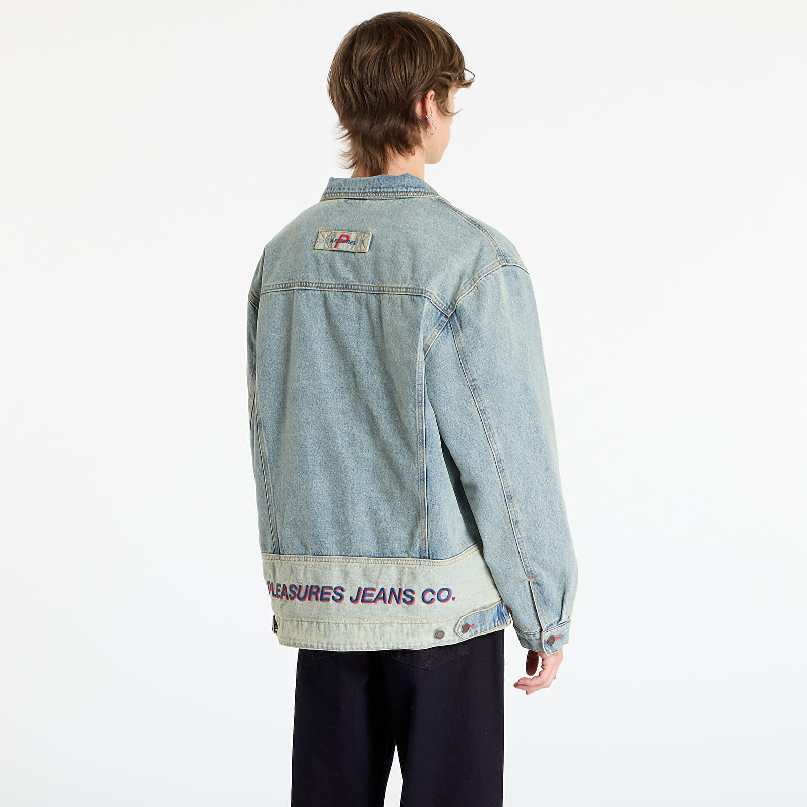 Herrenjacken PLEASURES Park Insulated Denim Jacket Indigo