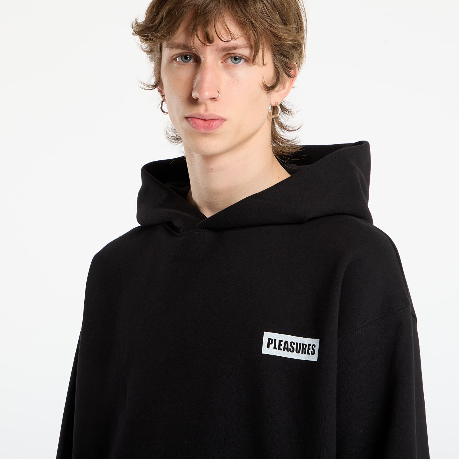 Vyriški džemperiai PLEASURES Workman Hoodie Black