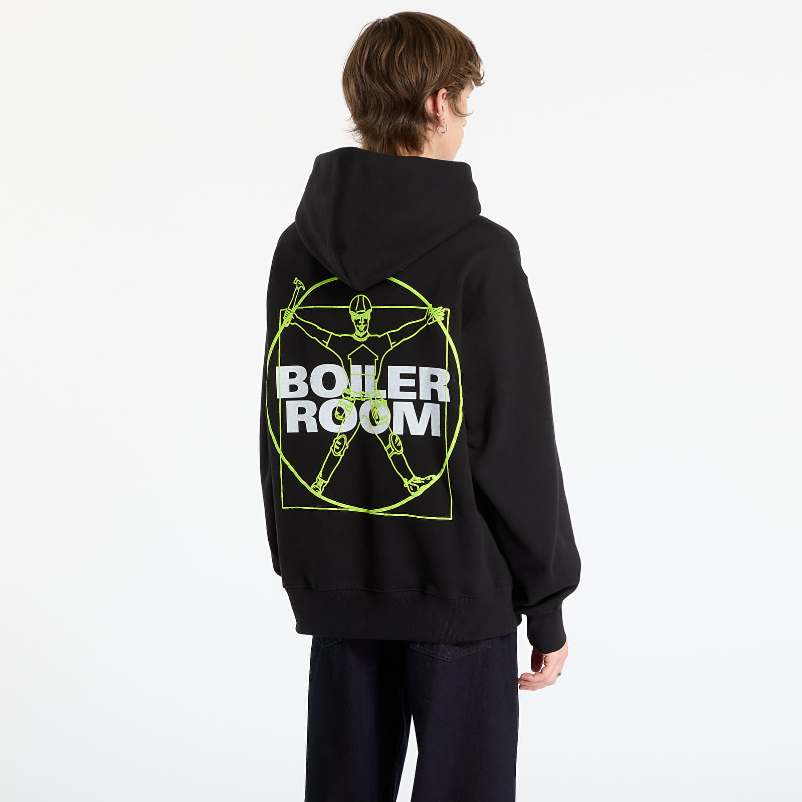 Vyriški džemperiai PLEASURES Workman Hoodie Black