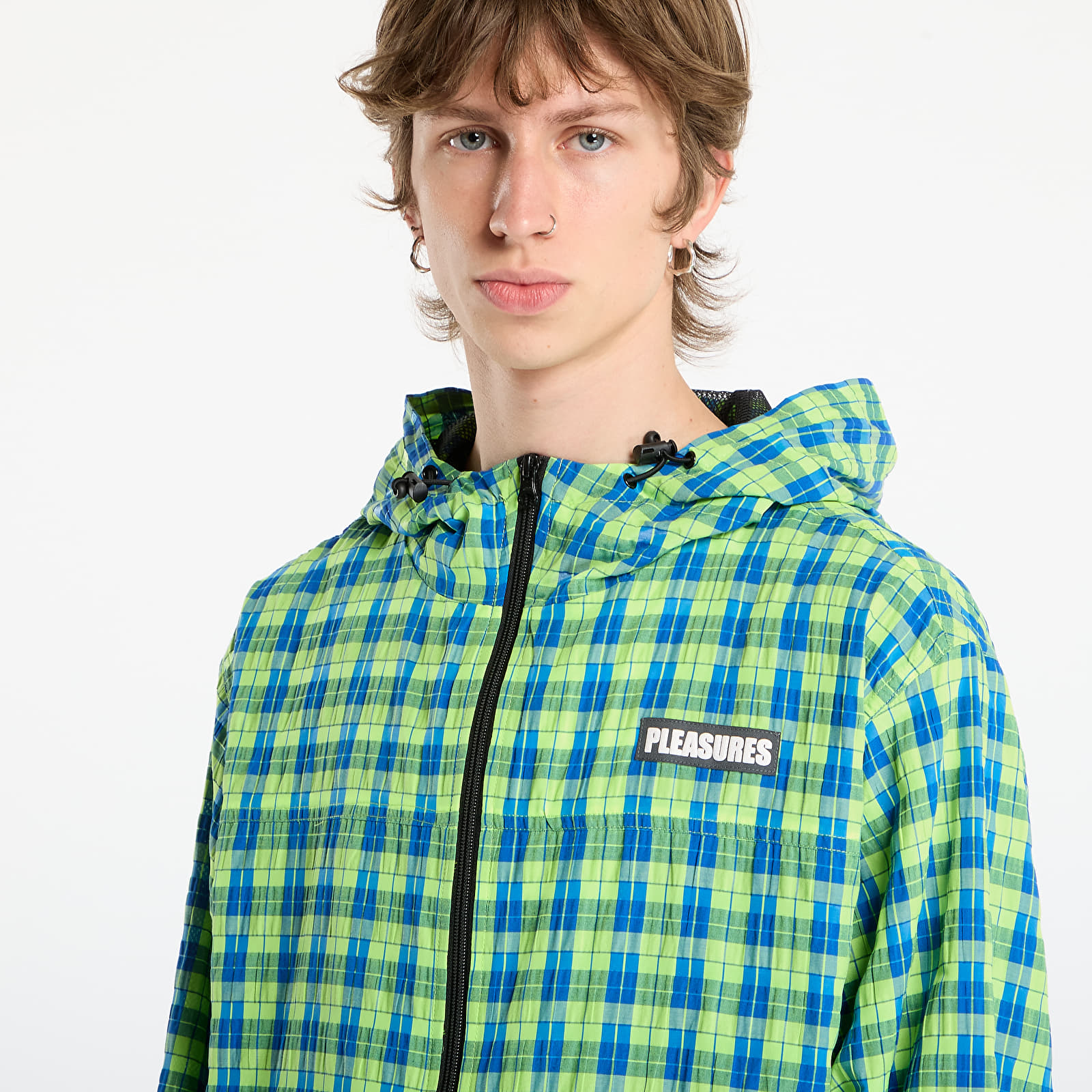 Pánske bundy PLEASURES Practice Hooded Jacket Neon