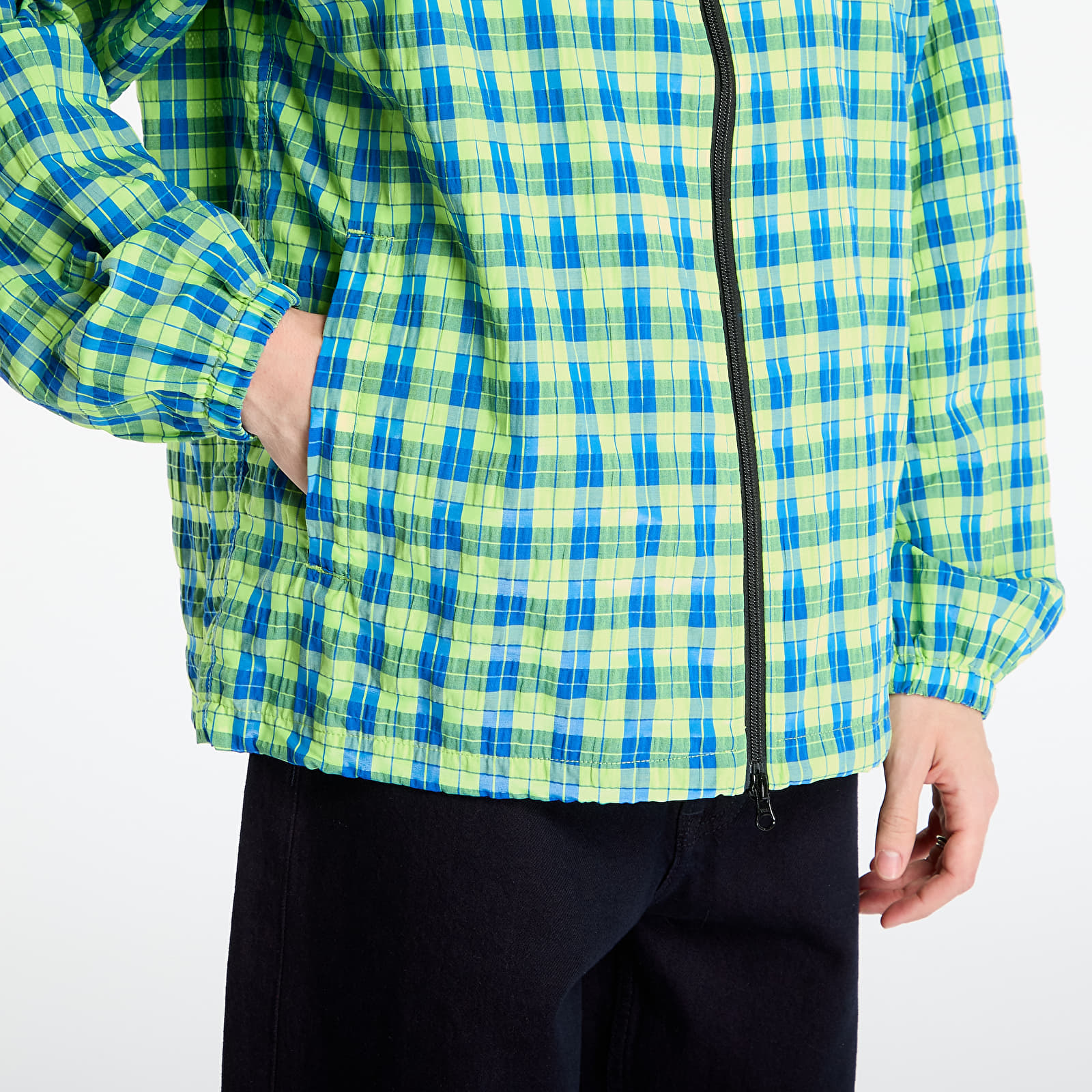Pánske bundy PLEASURES Practice Hooded Jacket Neon