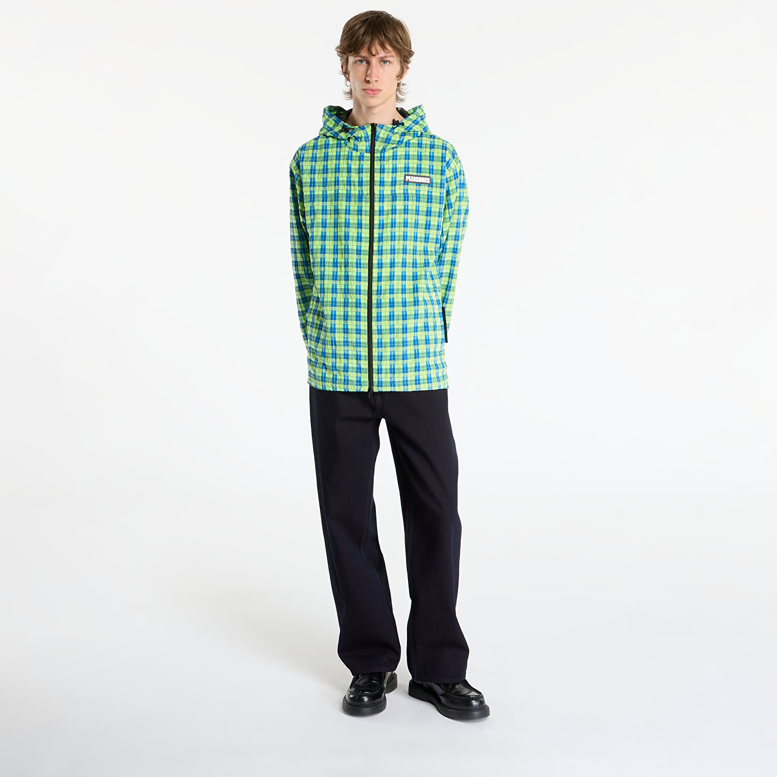 Pánske bundy PLEASURES Practice Hooded Jacket Neon