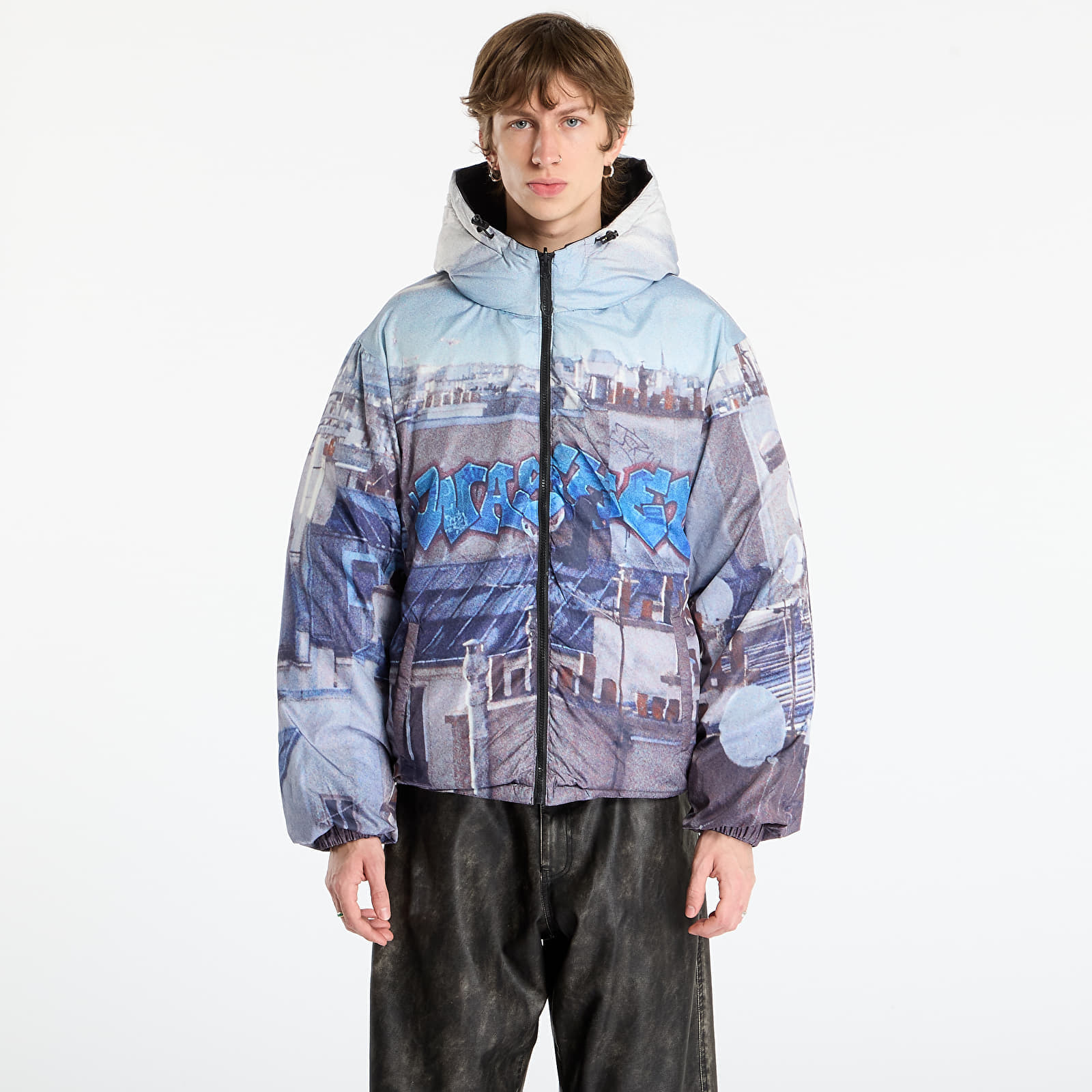 Jachetă Wasted Paris M Elevation Puffer Black/ Multi L