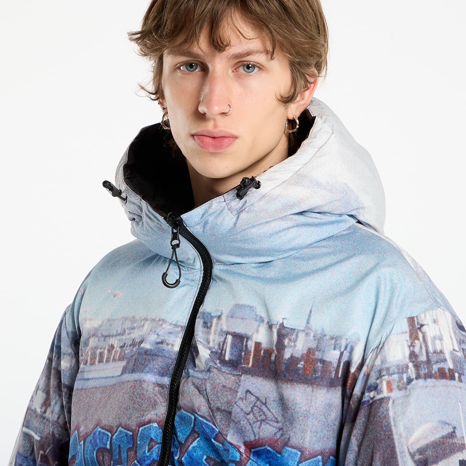 Men's jackets Wasted Paris M Elevation Puffer Black/ Multi
