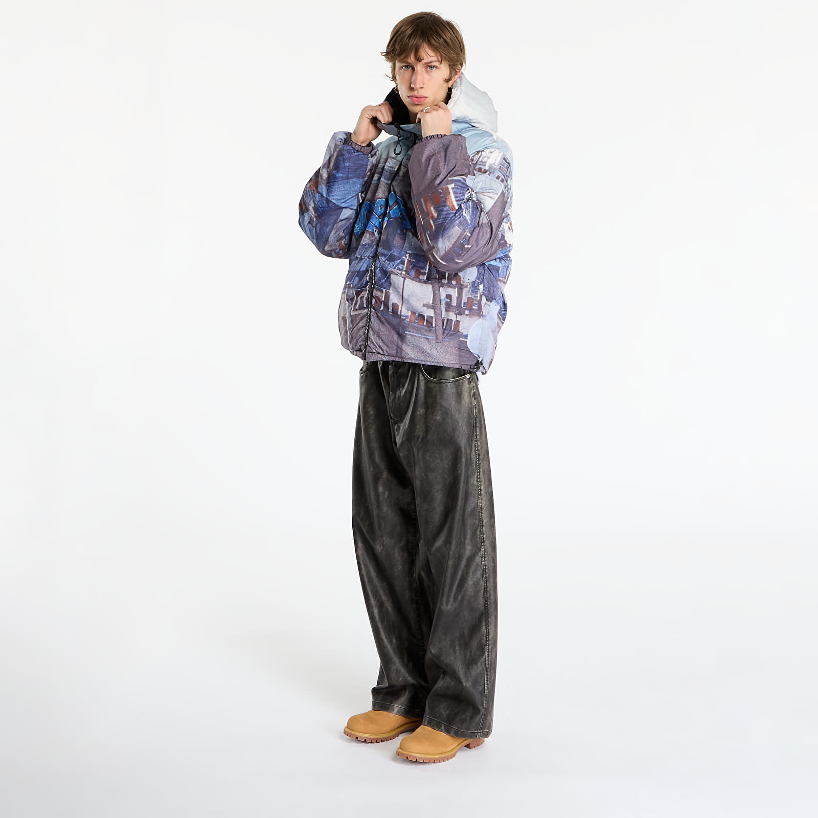 Men's jackets Wasted Paris M Elevation Puffer Black/ Multi