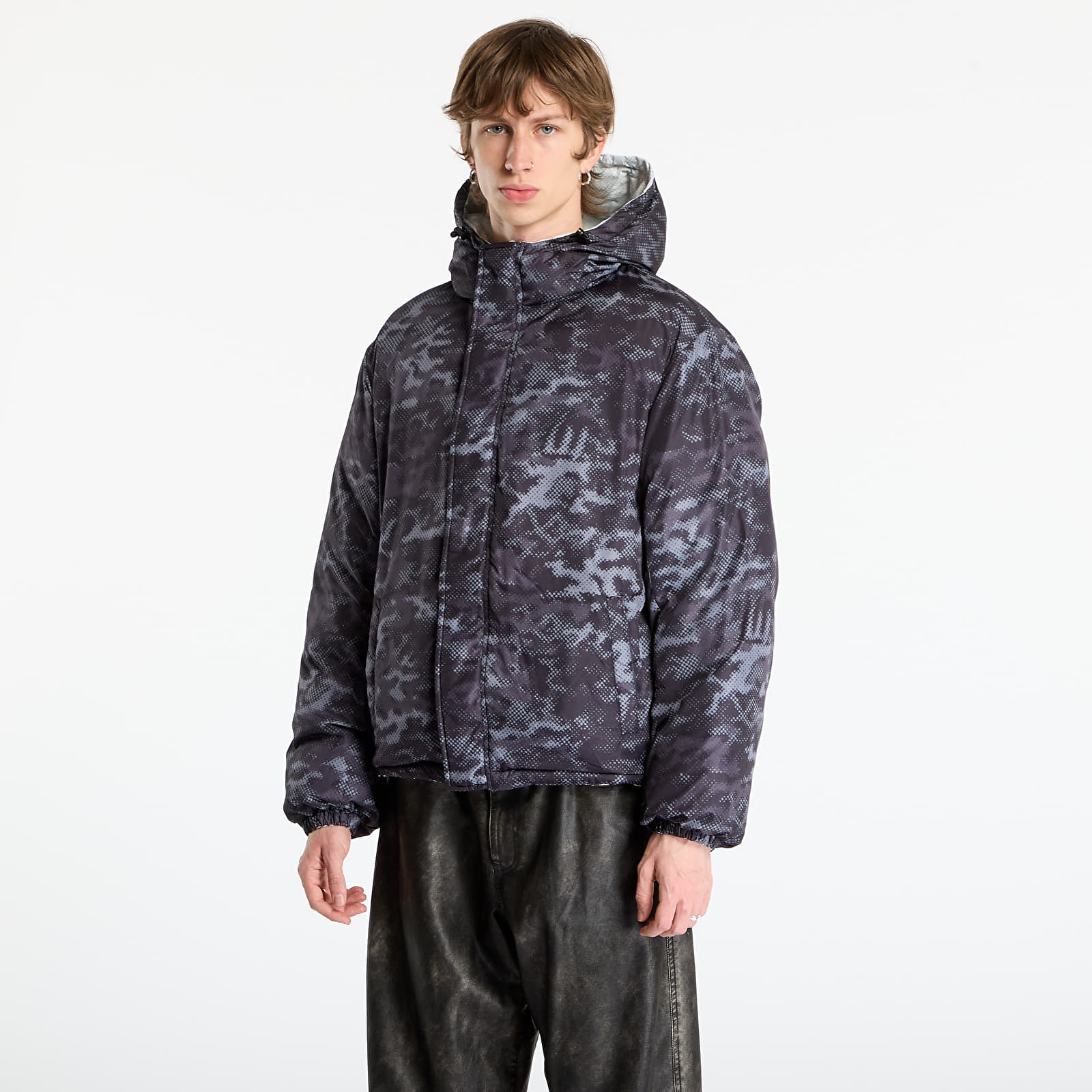 Men's jackets Wasted Paris M Digicamo Reversible Puffer Camo White/ Black