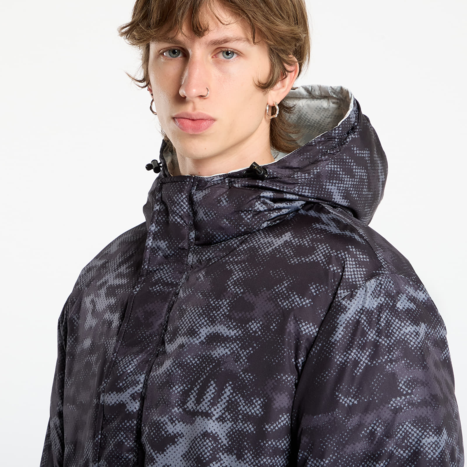 Men's jackets Wasted Paris M Digicamo Reversible Puffer Camo White/ Black