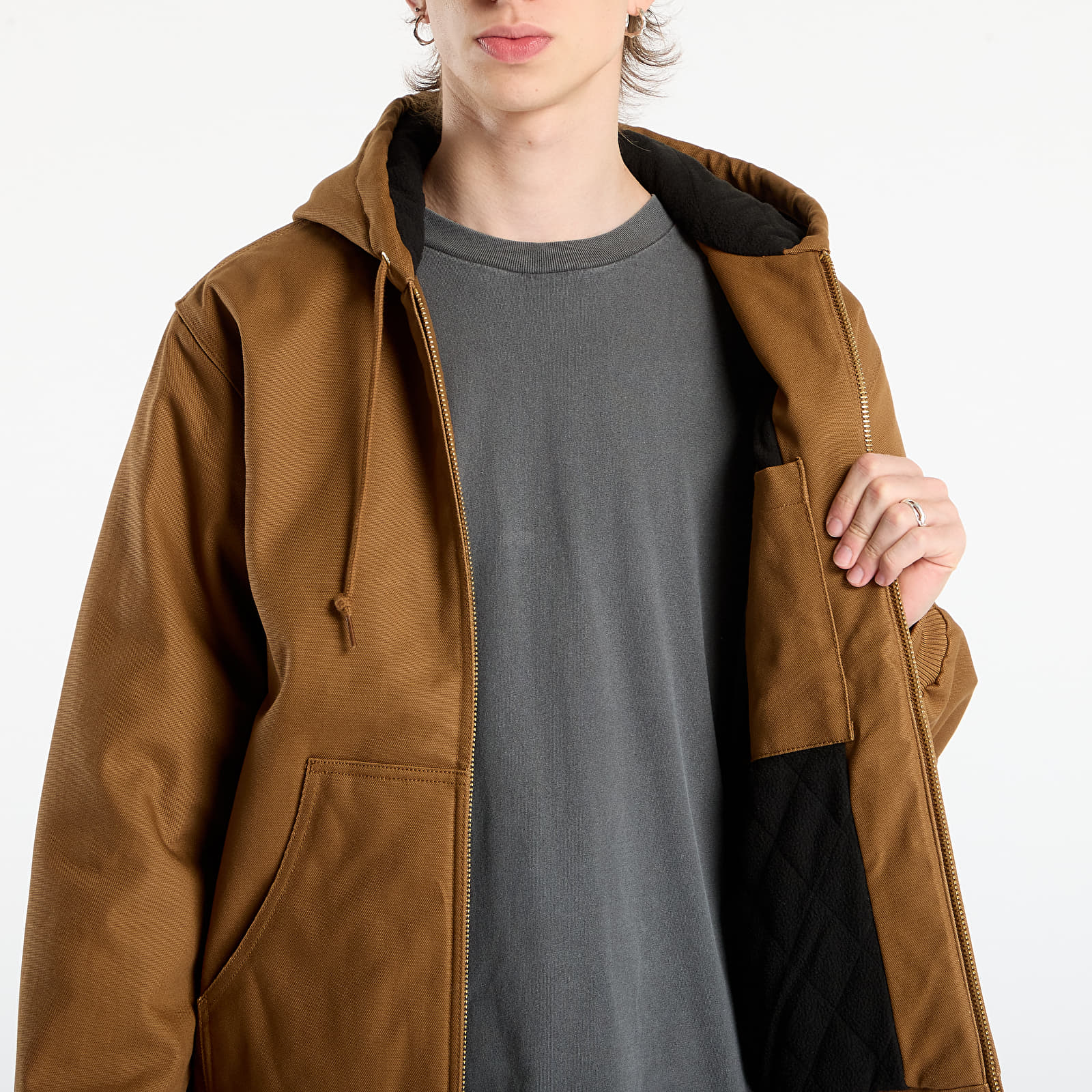 Pánske bundy Carhartt WIP Active Jacket Hamilton Brown Rigid UNISEX