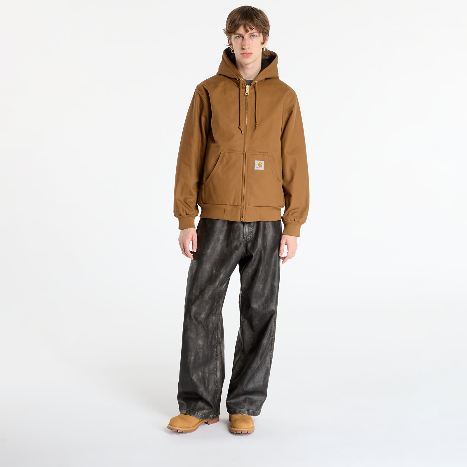 Pánske bundy Carhartt WIP Active Jacket Hamilton Brown Rigid UNISEX