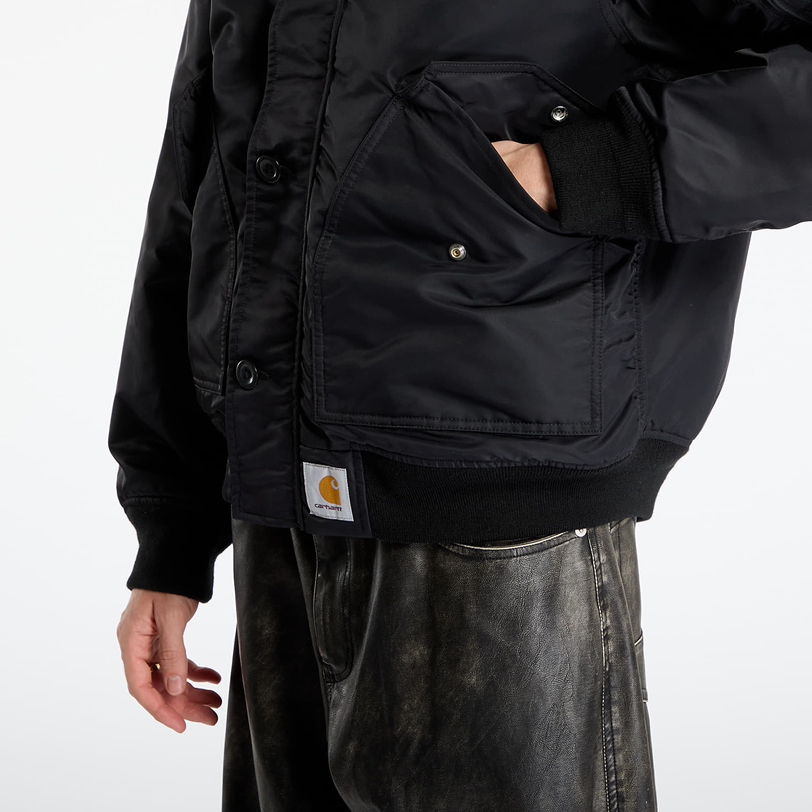 Meeste jakid Carhartt WIP Hd Oltera Bomber UNISEX Black/ Black