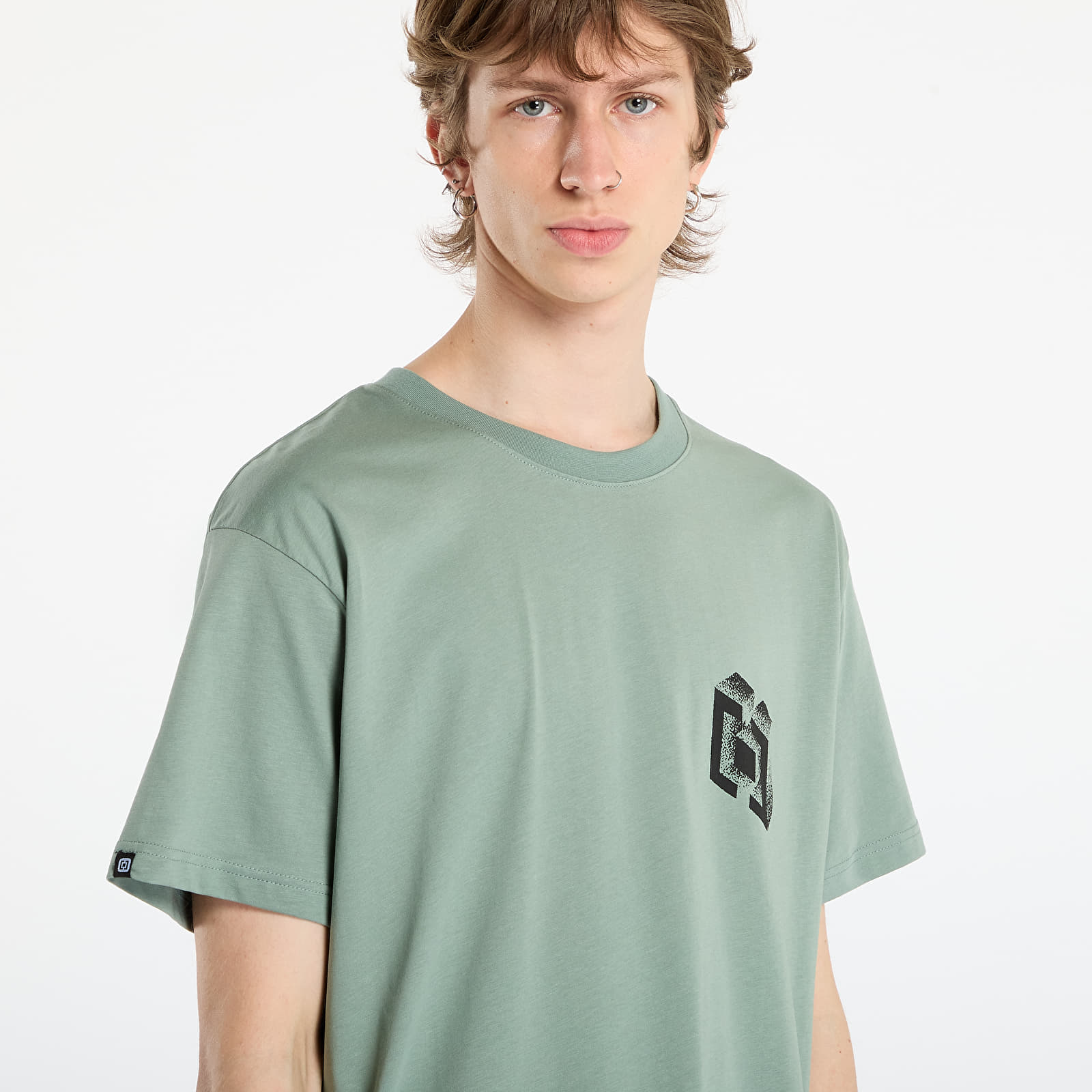 T-Shirts Männer Horsefeathers Blocks T-Shirt Iceberg Green