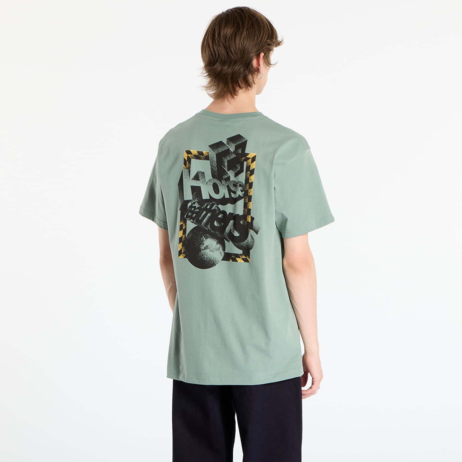T-Shirts Männer Horsefeathers Blocks T-Shirt Iceberg Green