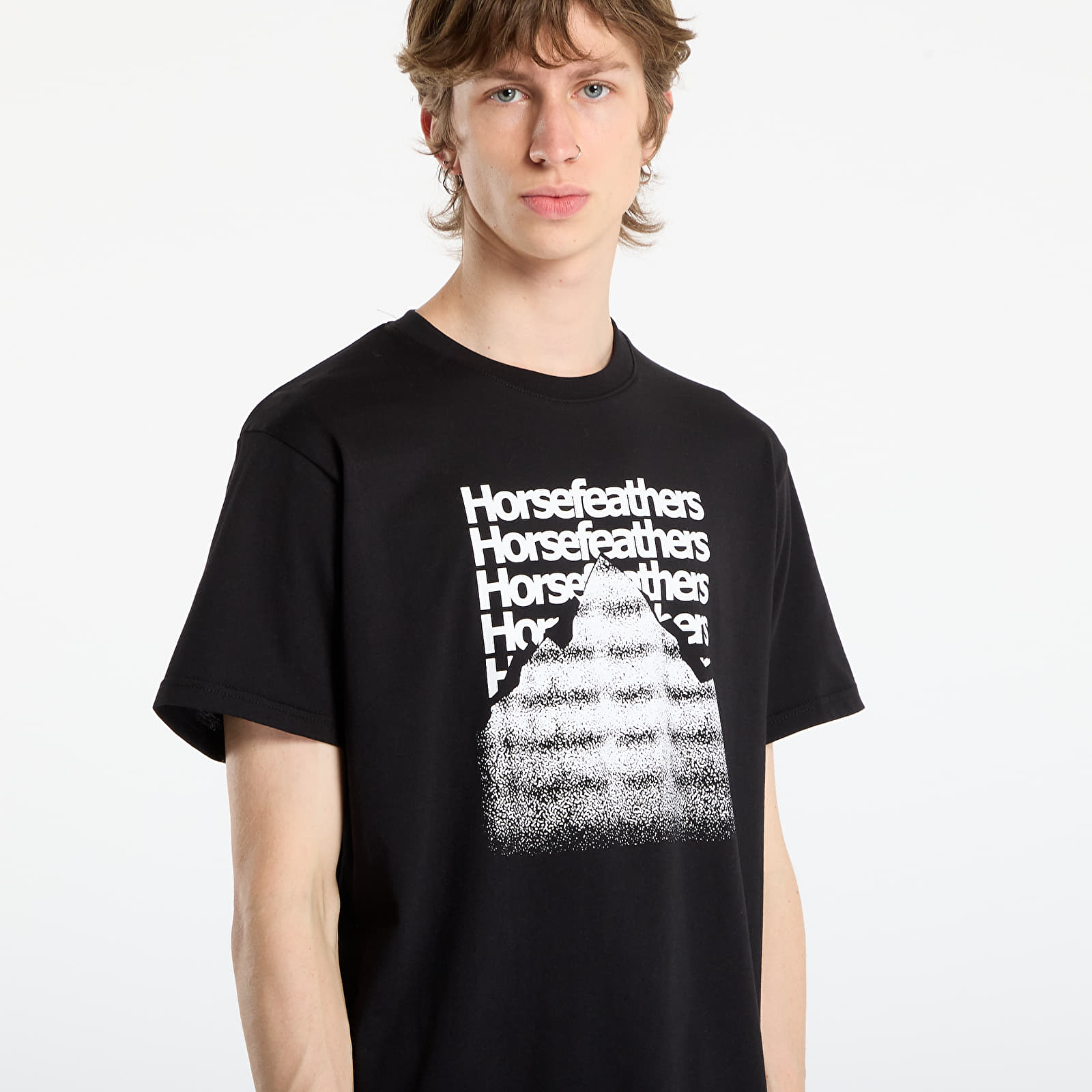 T-shirts för män Horsefeathers Focus T-Shirt Black